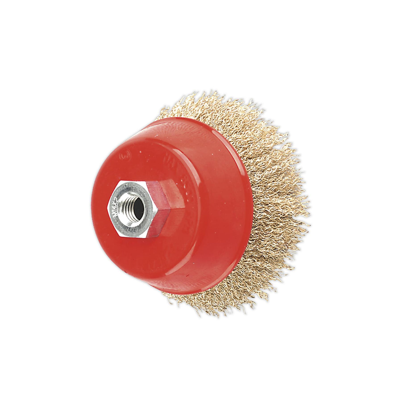 Sealey Brassed Steel Cup Brush 100mm M14 x 2mm