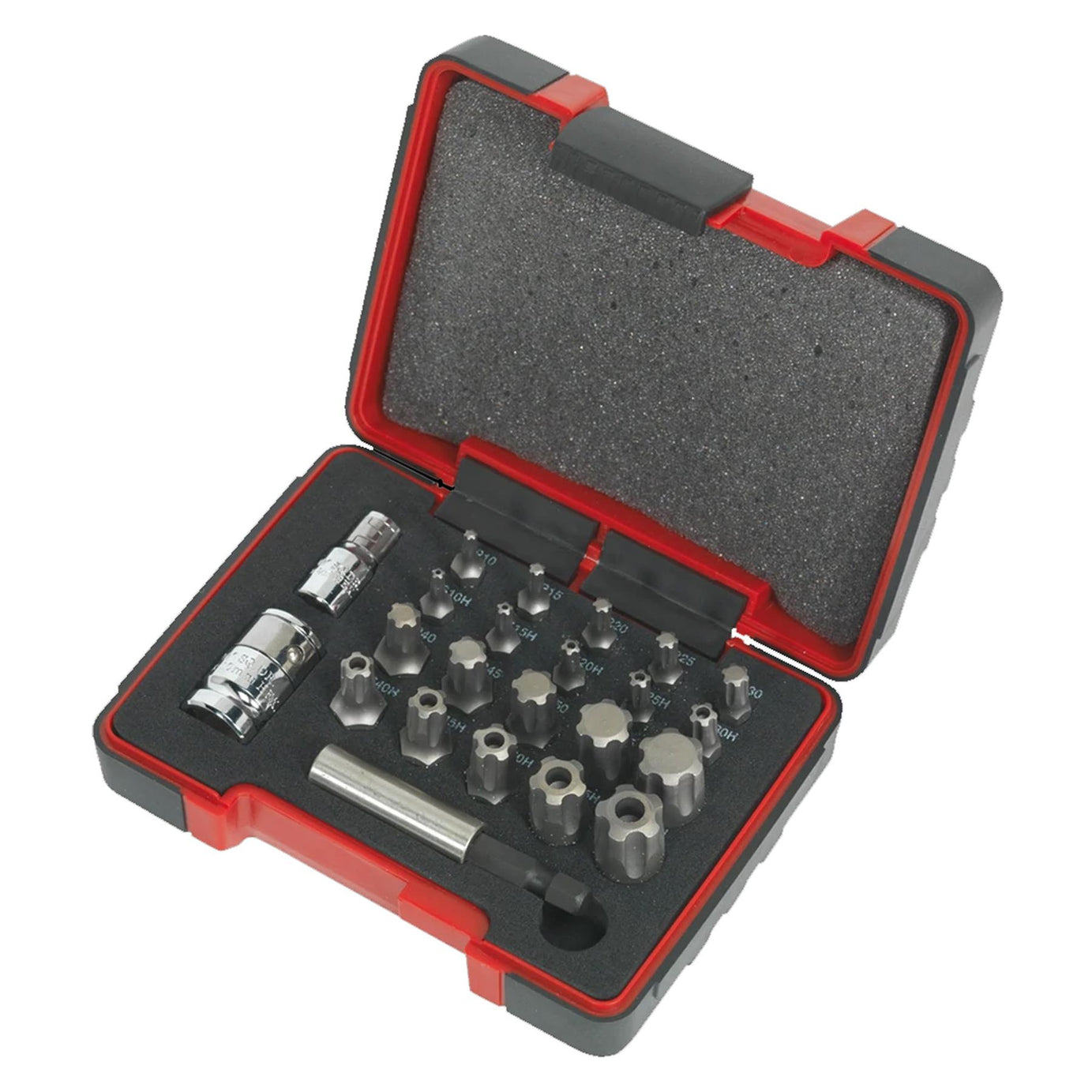Sealey TRX-P* & Security TRX-TS* Bit Set 23pc 1/4" & 3/8"Sq Drive