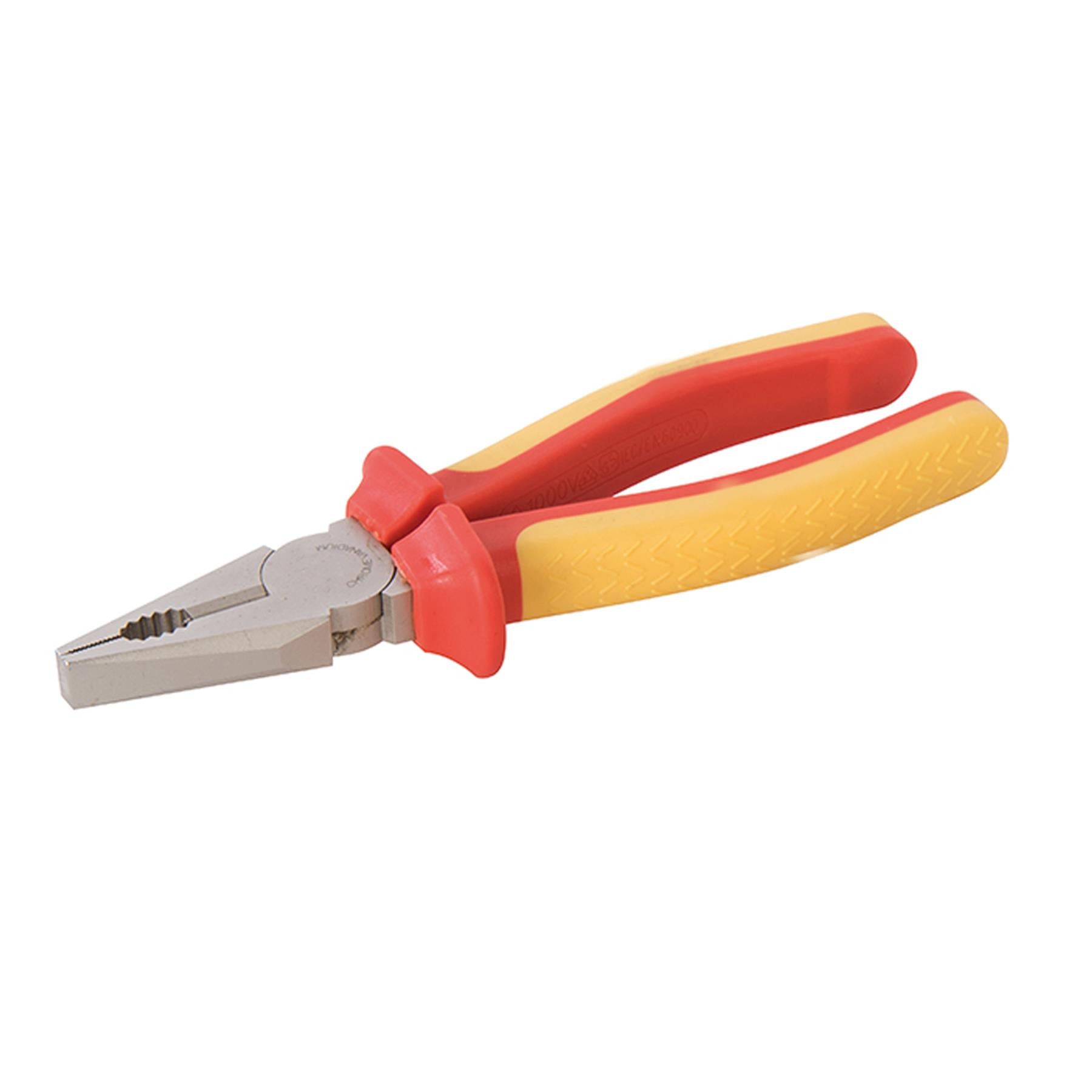 3pc Expert Electrician VDE Plier Set Insulated Long Nose Side Cutter Combination