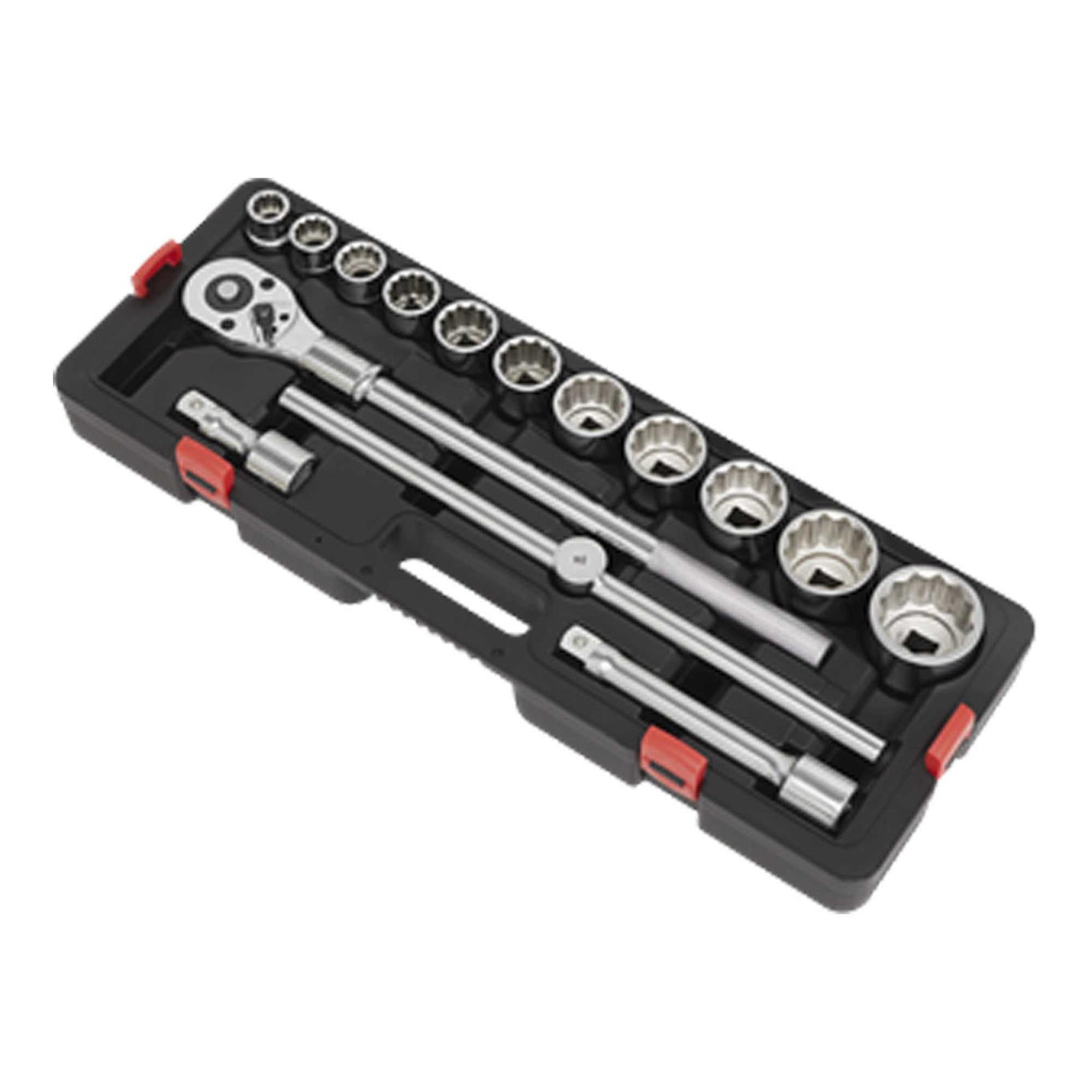 Sealey Socket Set 3/4"Sq Drive 12-point WallDrive 15pc Metric