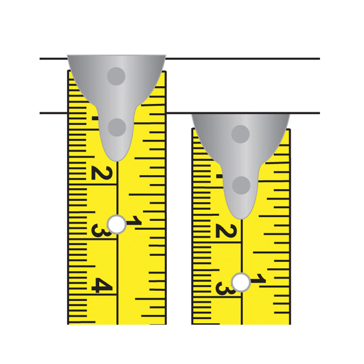 Hi-Vis Contour Tape 5M X 19mm Building Woodwork Ruler Strap Diy Brand New