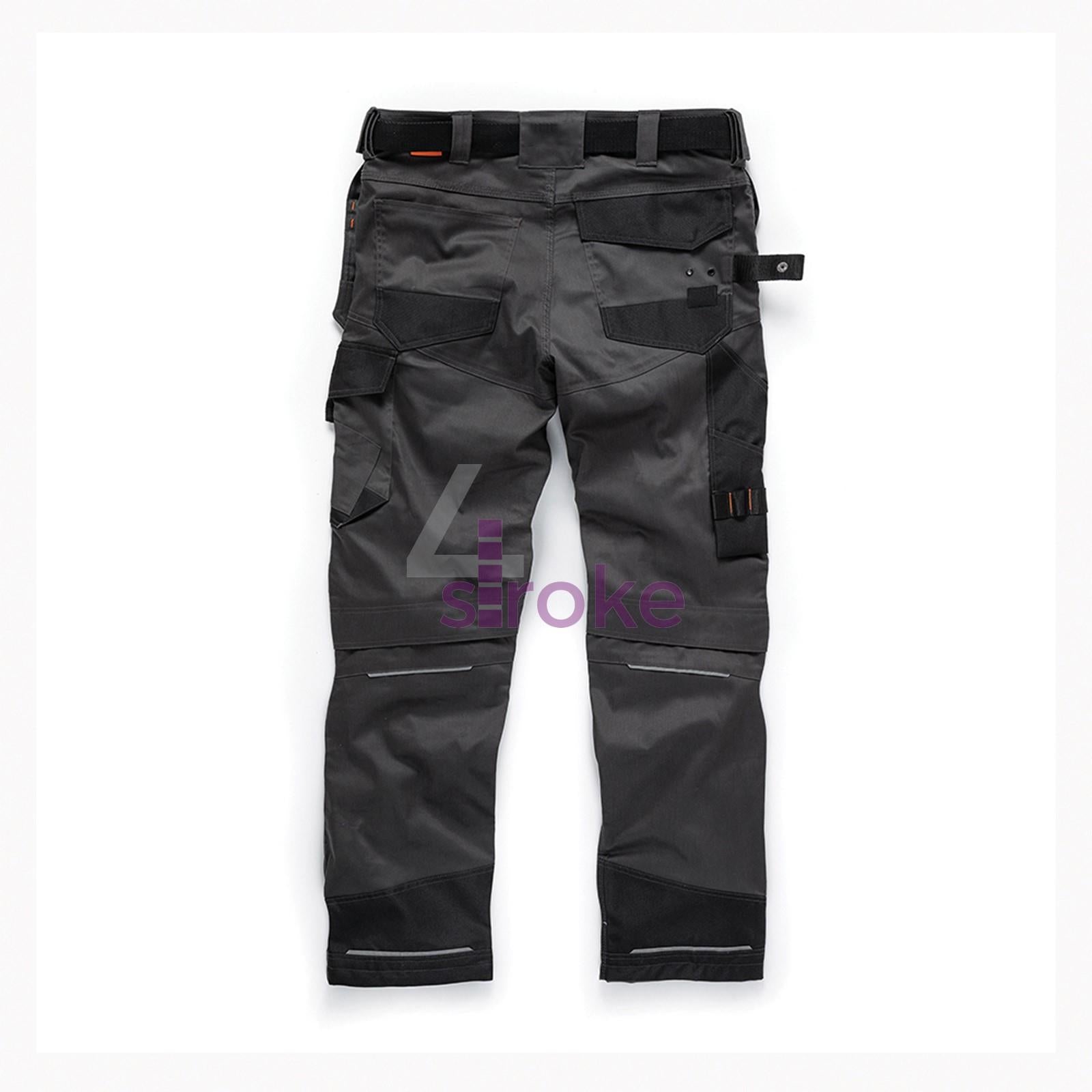 Scruffs Pro Flex Holster Work Trouser Graphite Trade Worker 34" Small