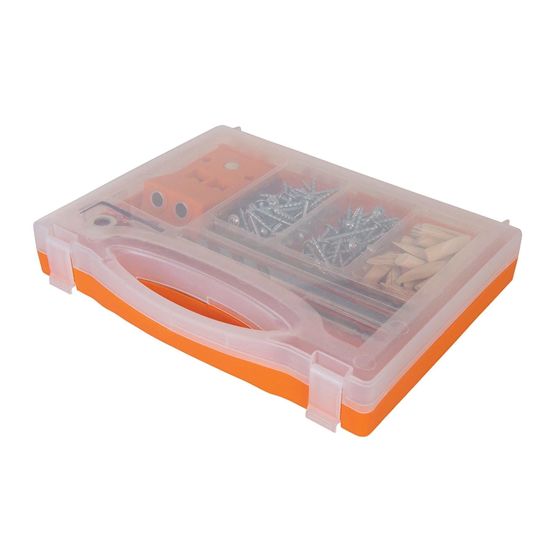 Double Mini Pocket-hole Jig Set 8pc T2PHJS Strong Nylon Body In A Compact Design