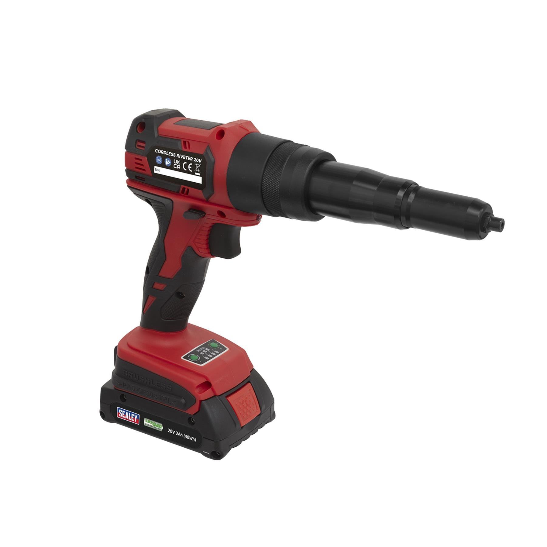 Sealey Cordless Riveter 20V 2Ah Lithium-ion Storage Case CP314