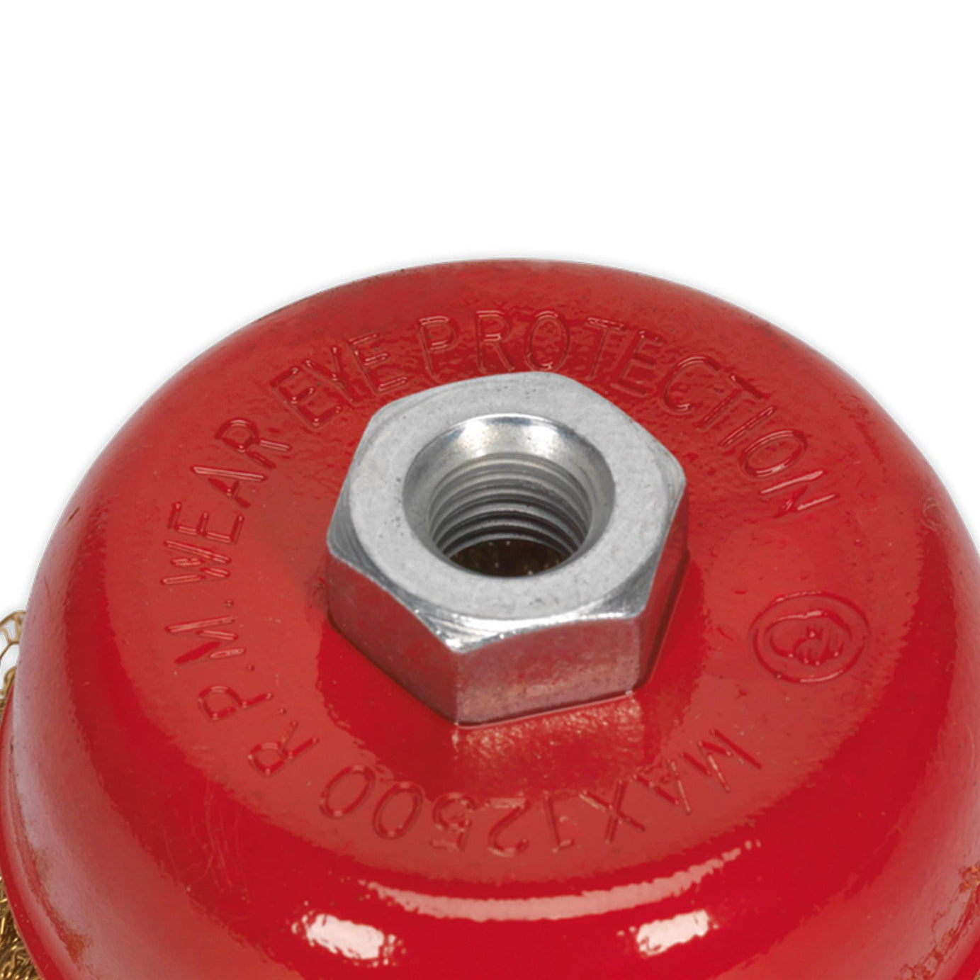 Sealey Brassed Steel Cup Brush 75mm M10 x 1.5mm