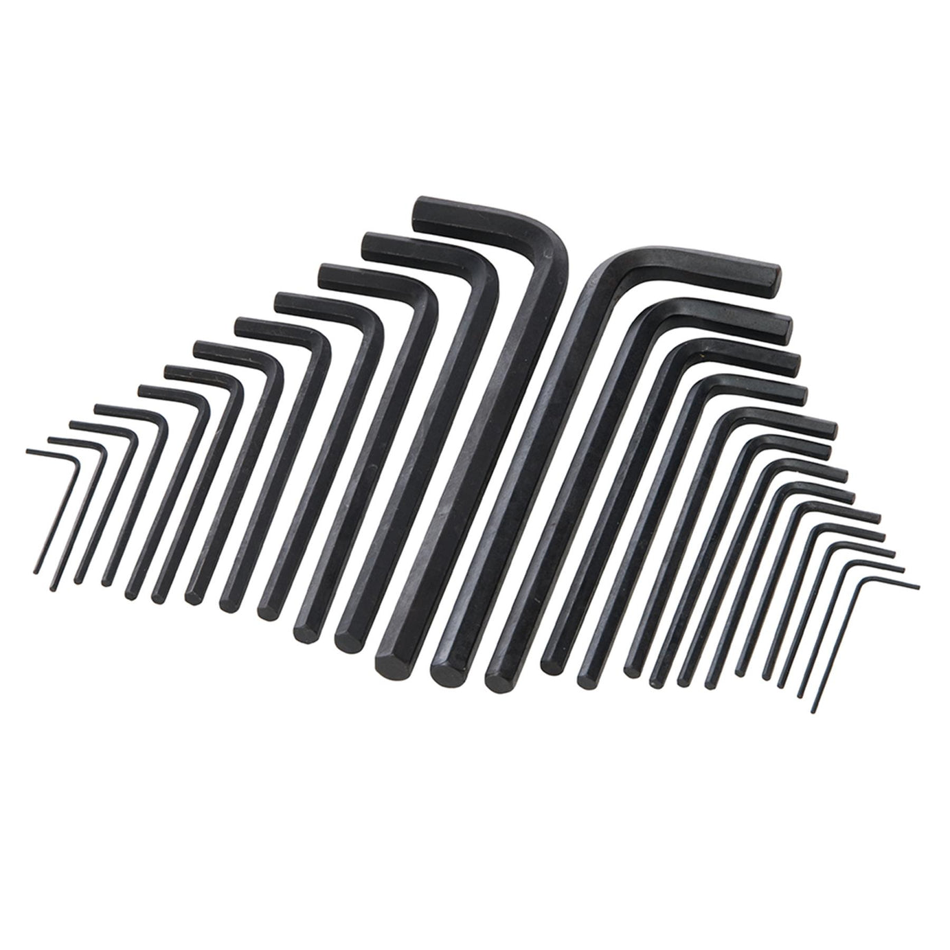 25Pce Hex Key Long Series Set Metric & Af Chrome Vanadium Steel Quality