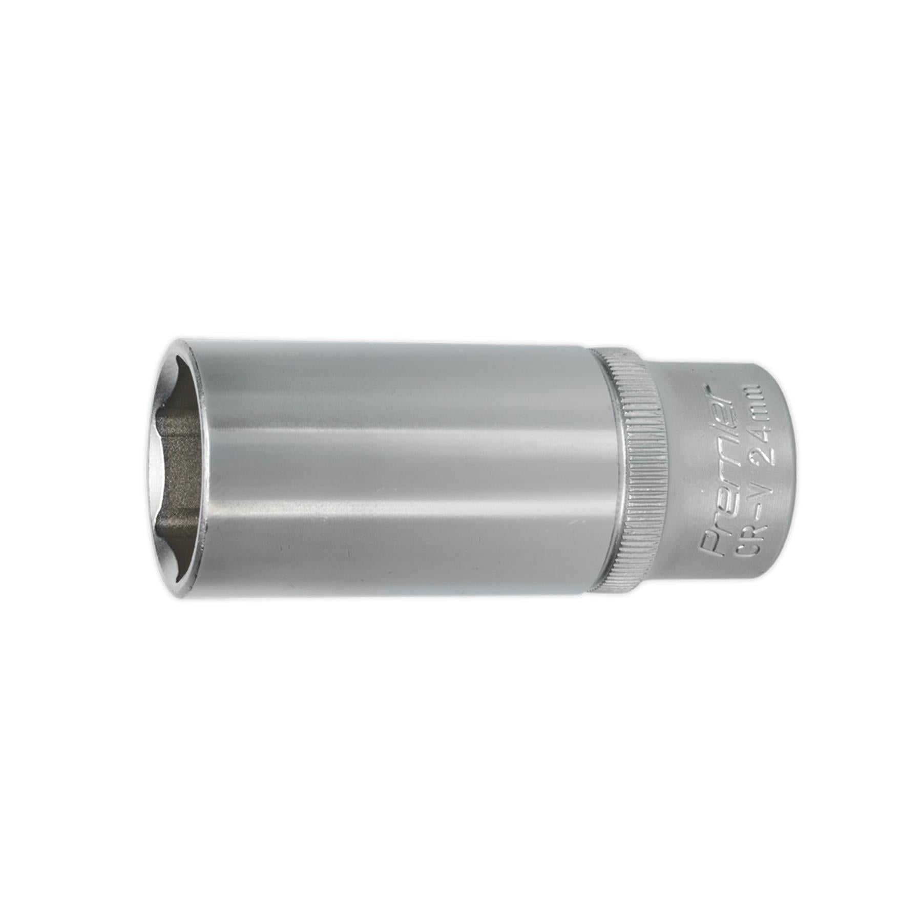 Sealey WallDrive Socket 24mm Deep 1/2"Sq Drive