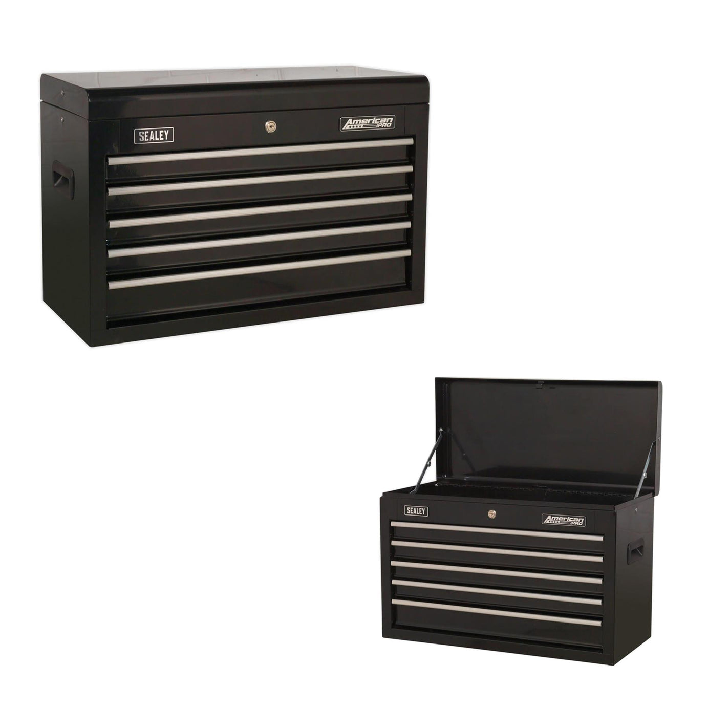 Sealey Topchest 5 Drawer with Ball-Bearing Slides - Black