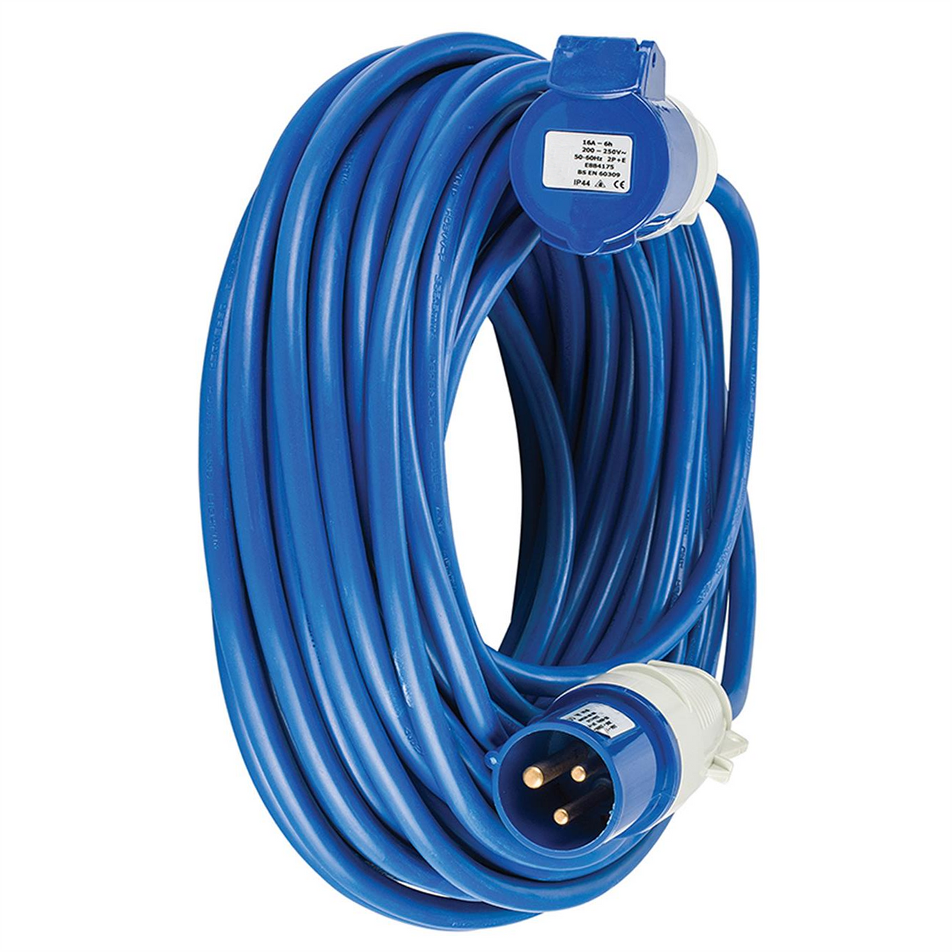 Defender Arctic Extension Lead Blue 2.5mm2 16A 25m 230V
