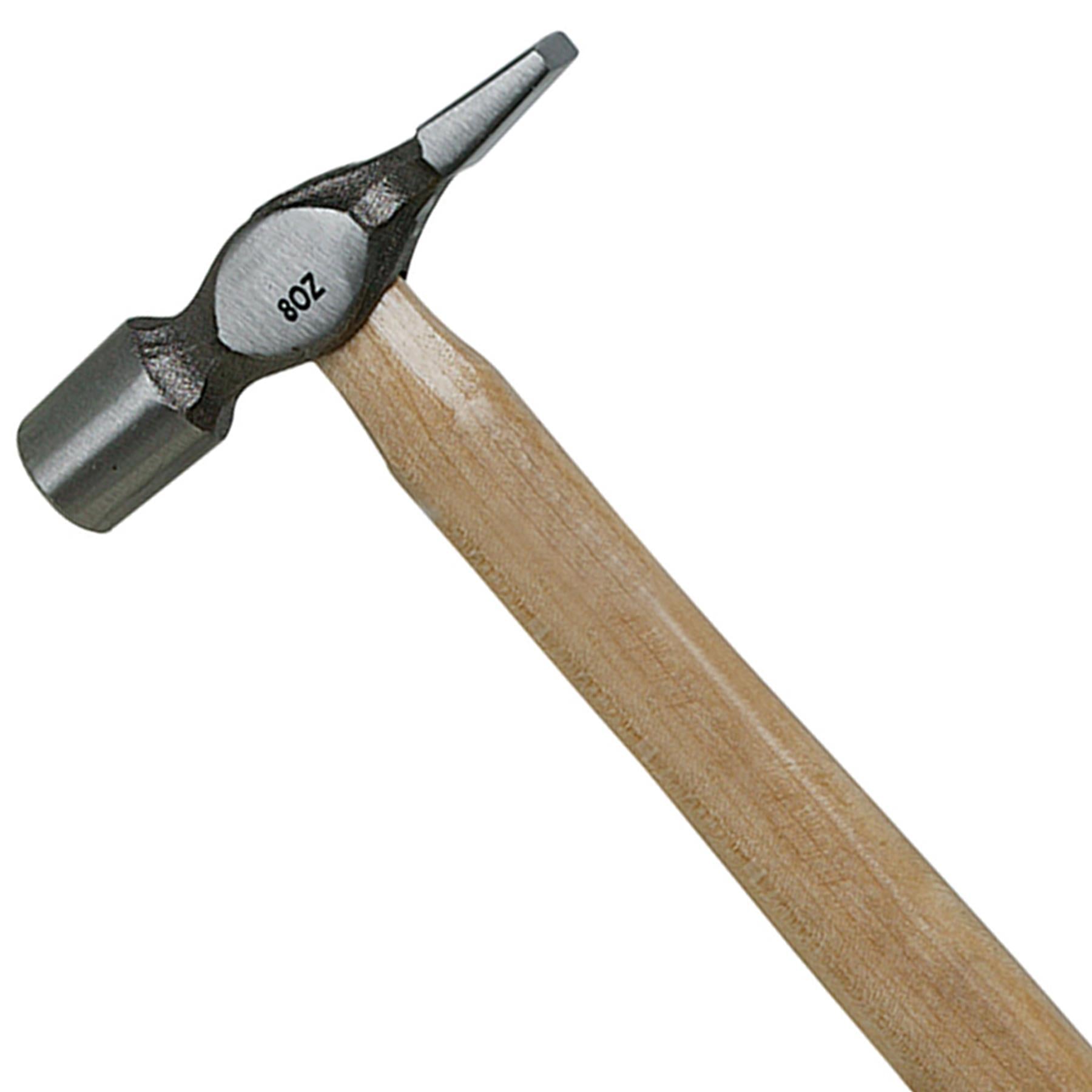Hardwood Warrington Hammer - 8Oz (227G) Forged Steel Polished Head Hardened