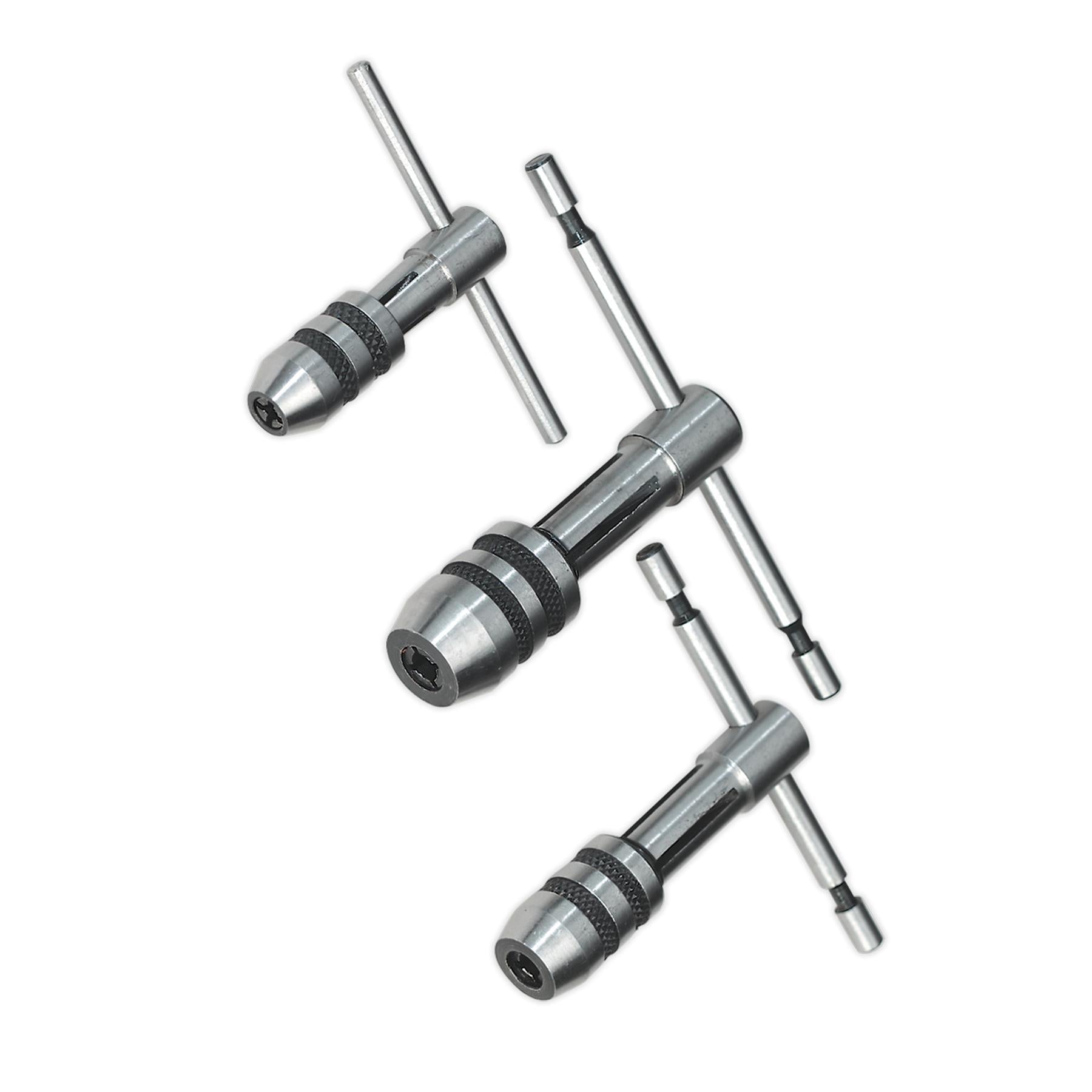 T-Handle Tap Wrench Set 3pc. wrenches for tapping and reaming. Sealey
