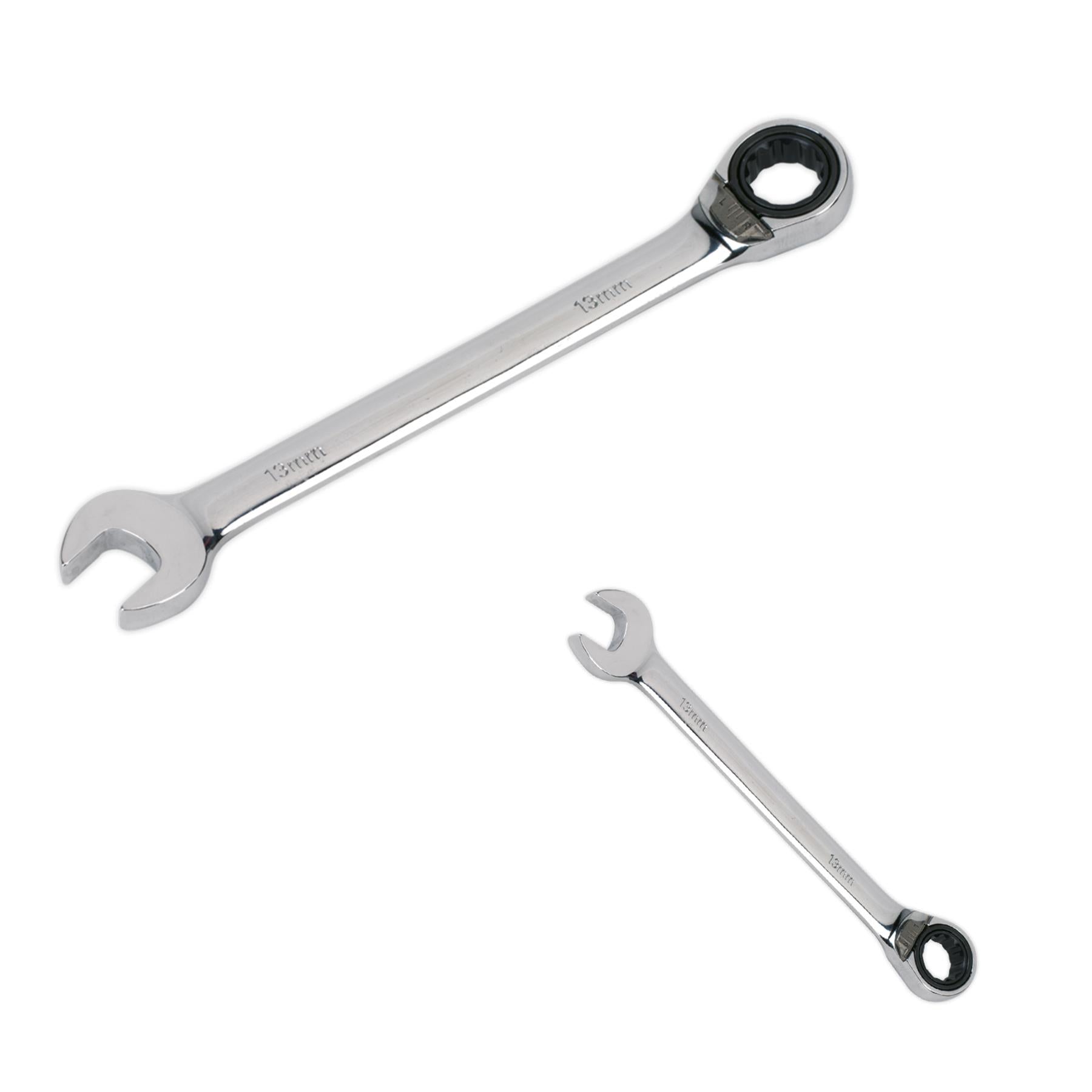 Sealey Reversible Ratchet Combination Spanner 13mm