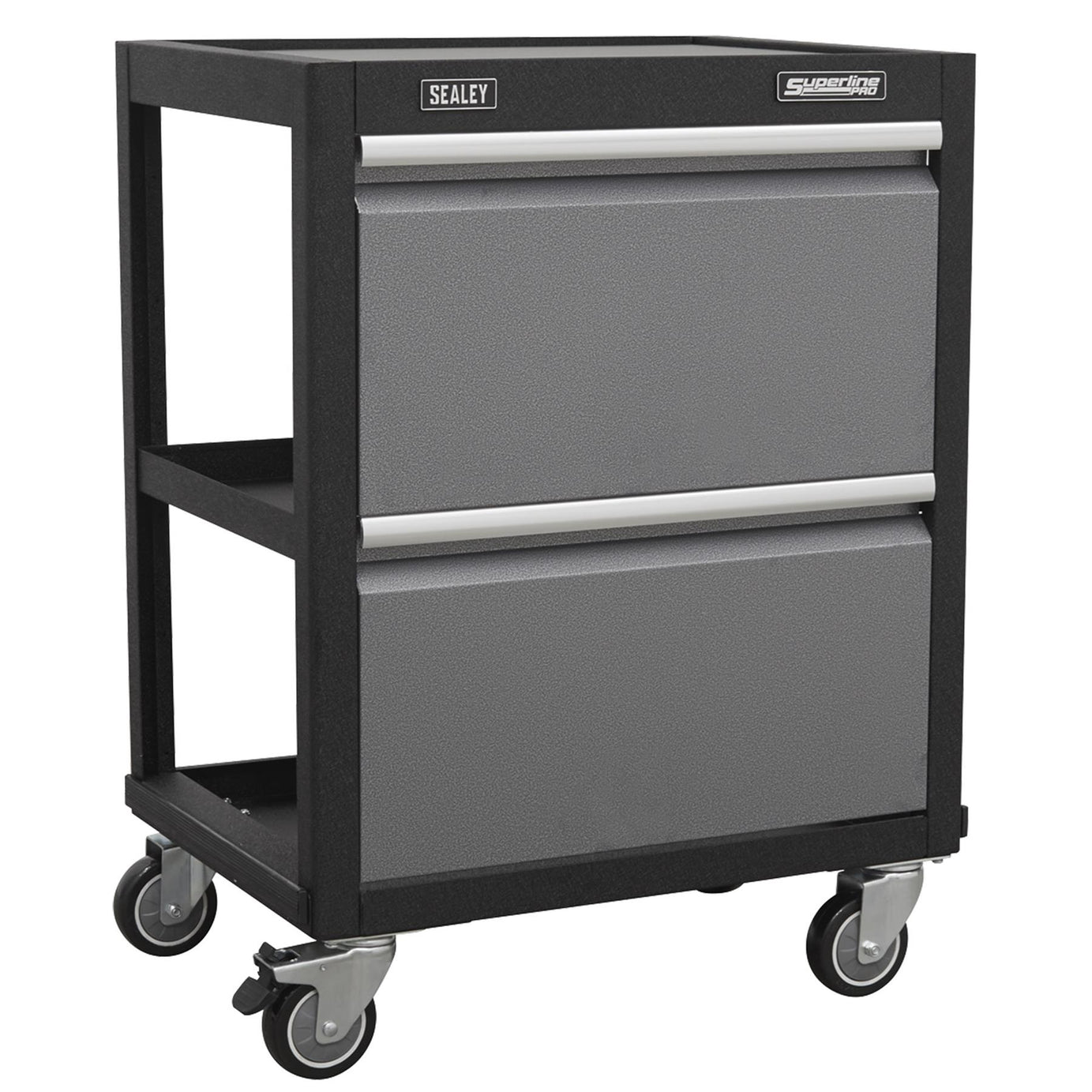 Sealey Modular Mobile Workshop Trolley Aluminium handles.