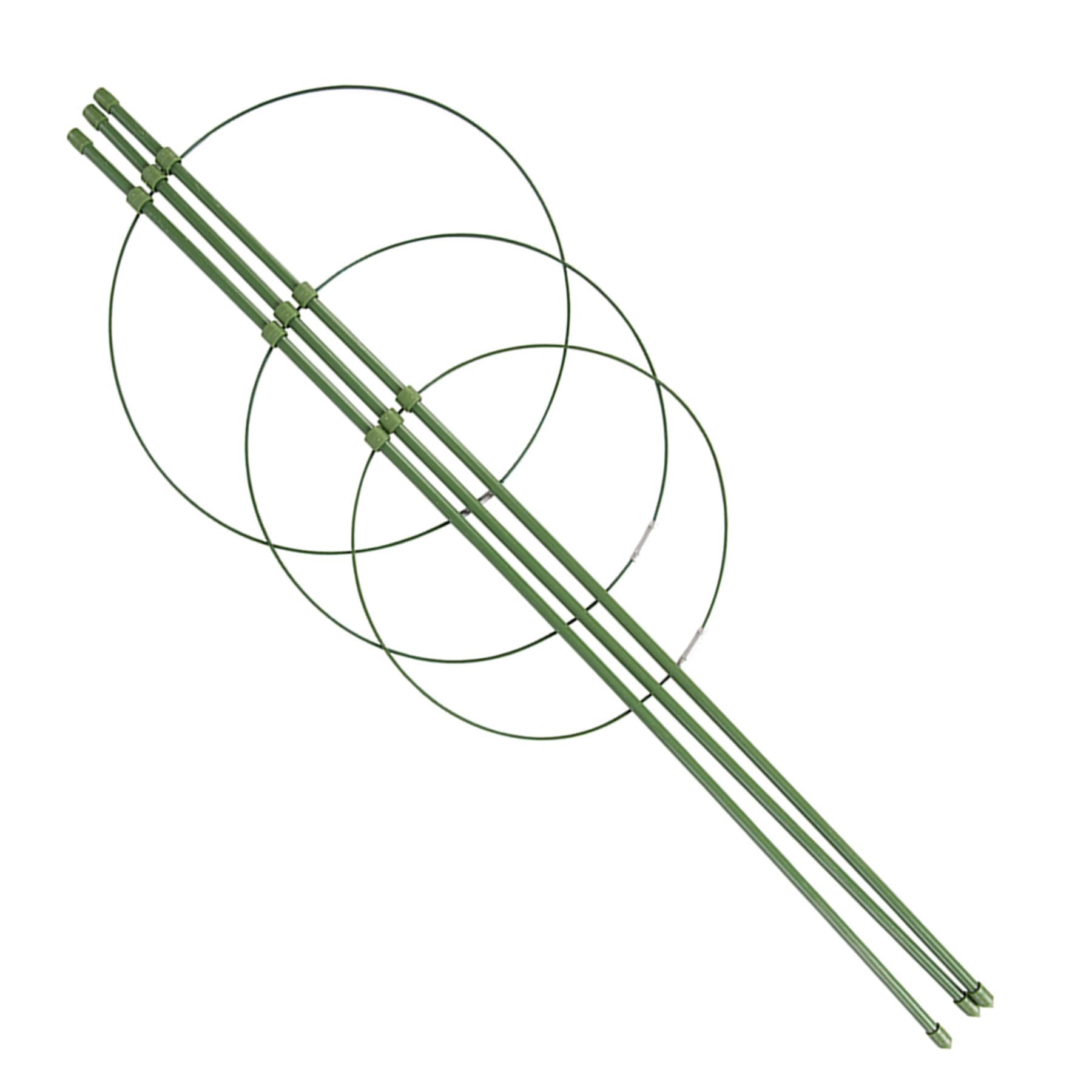 3-Tier Plant Support Durable Steel Rust Resistant Plastc Coating 180 200 & 220mm