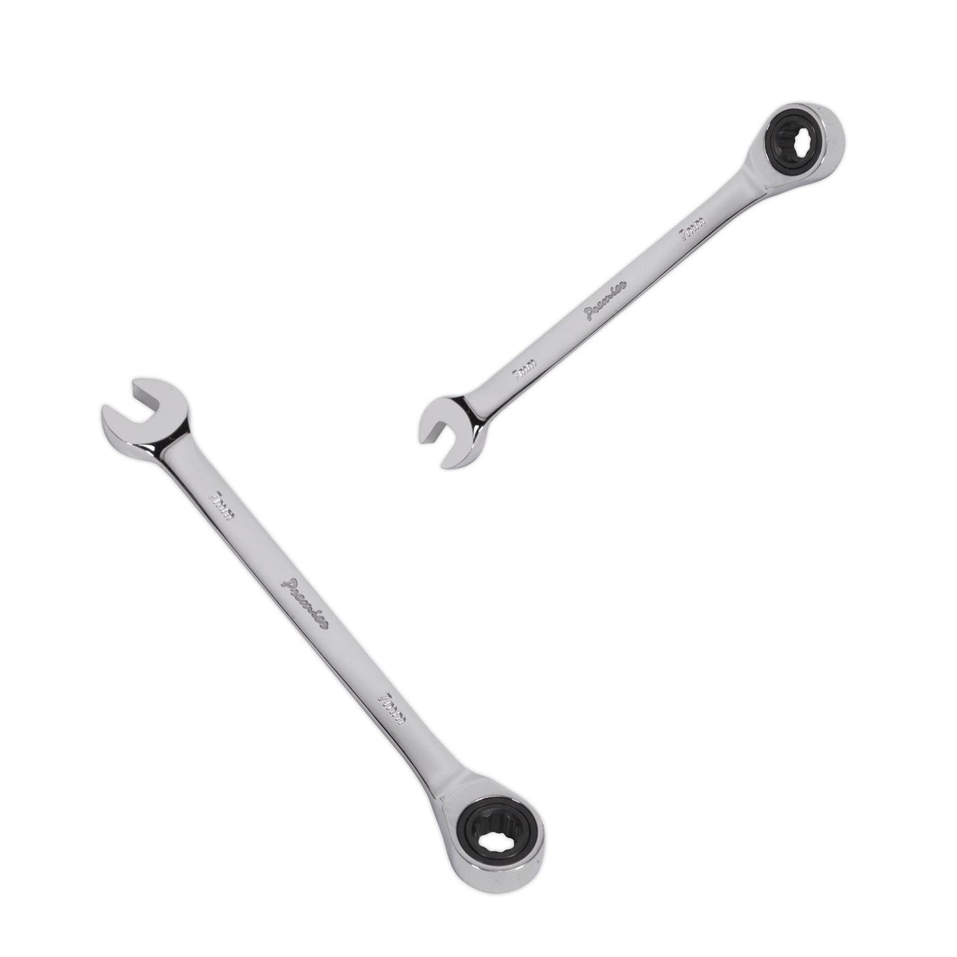 Sealey Ratchet Combination Spanner 7mm Chrome Vanadium Steel