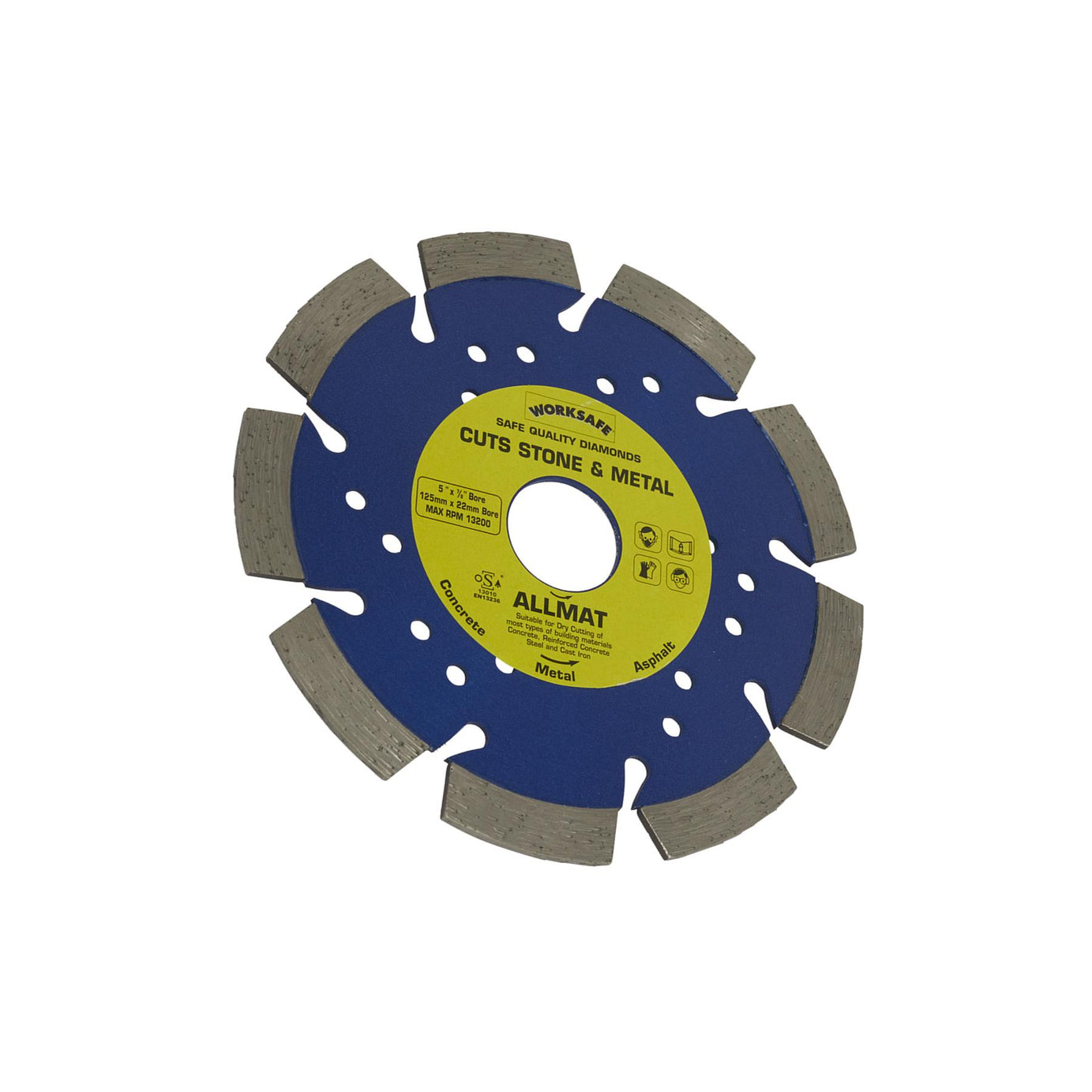 Sealey Platinum Allmat Diamond Blade 125 x 22mm