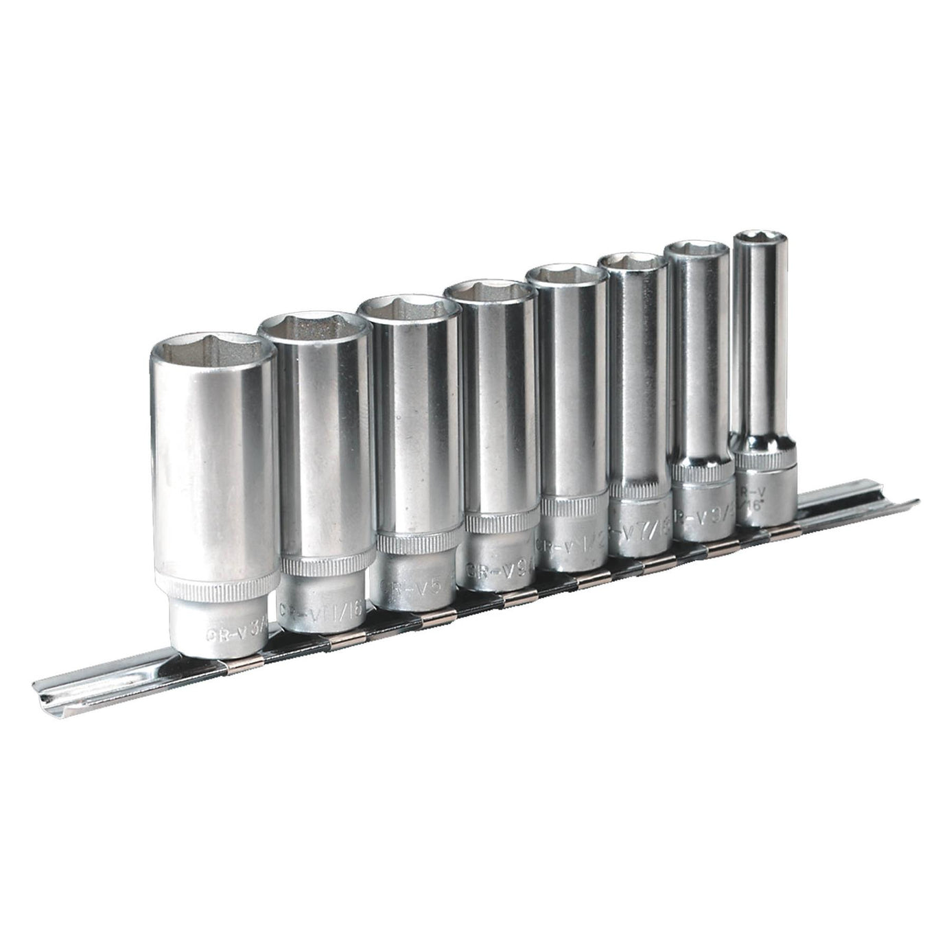 Sealey Socket Set 8pc 3/8"Sq Drive 6pt Deep WallDrive Imperial