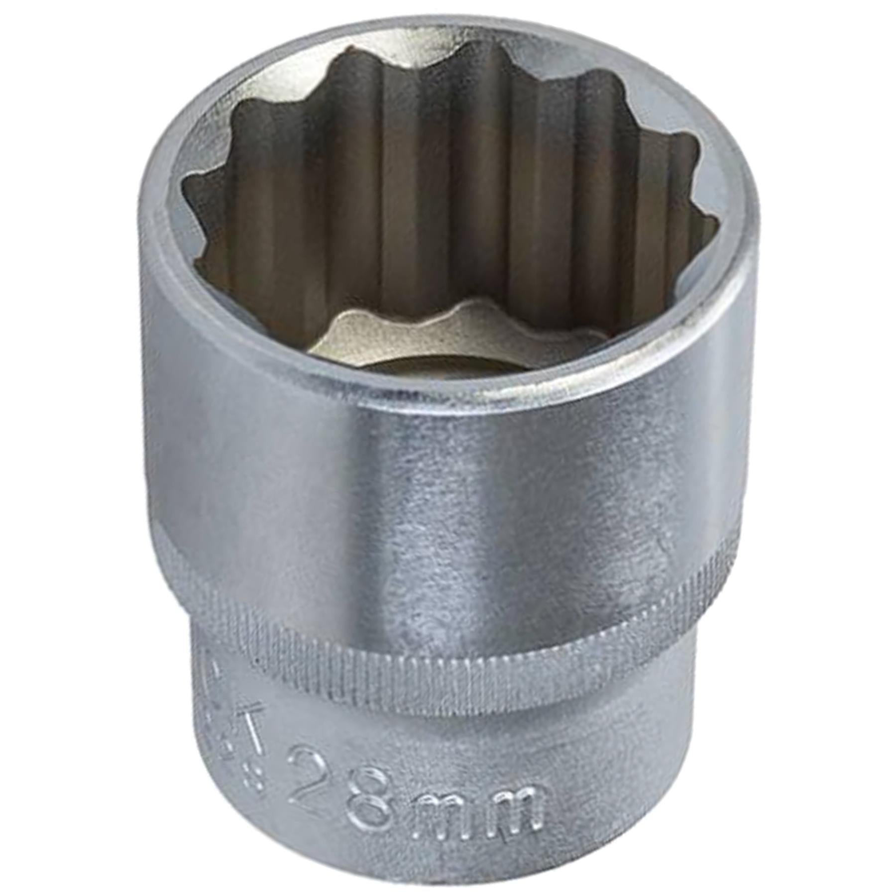 King Dick 28mm 1/2" SD Metric Socket 12 Point (12PT)