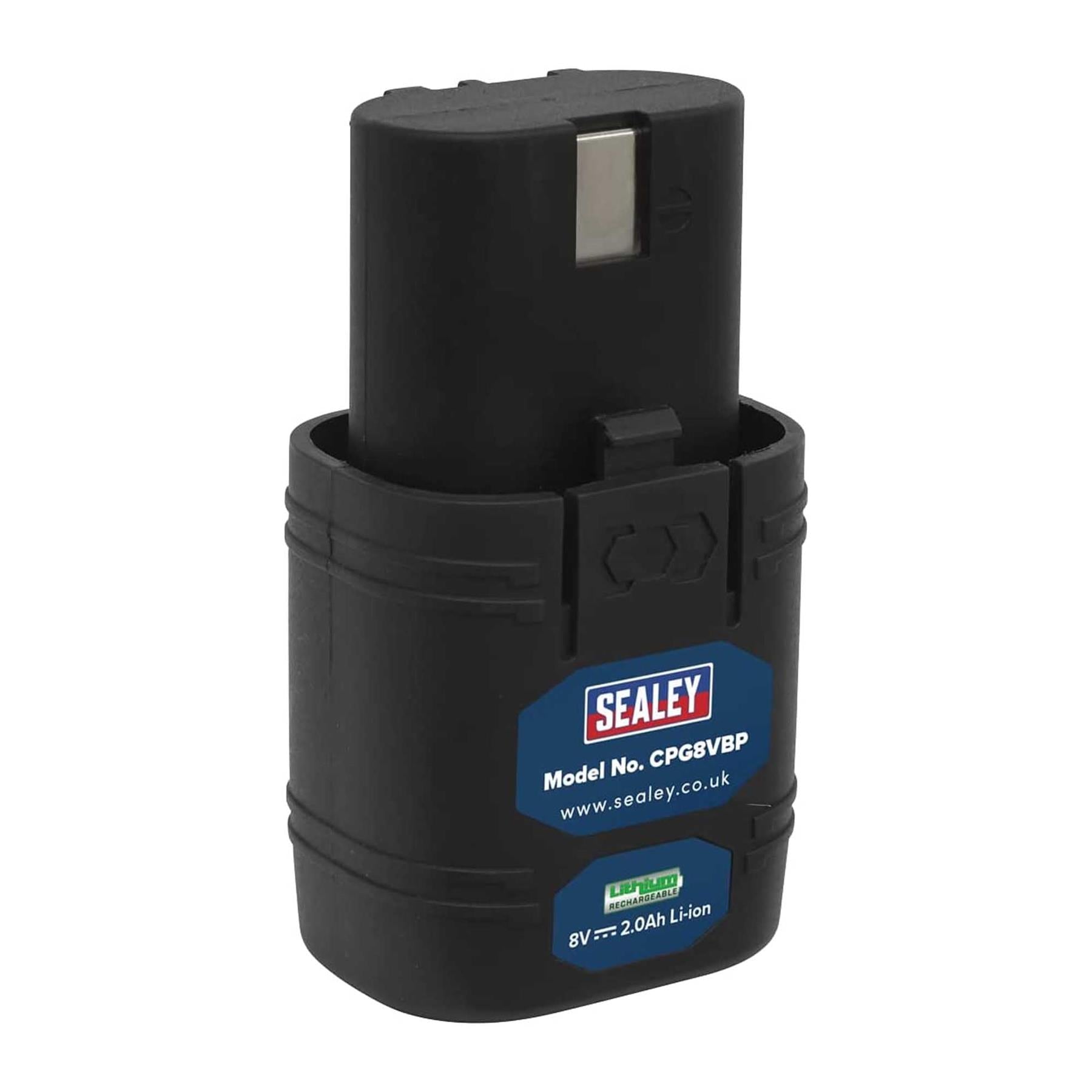 Sealey Power Tool Battery 8V 2Ah Lithium-ion for CPG8V