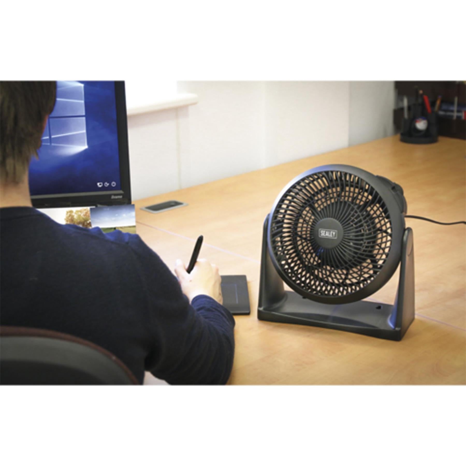 Sealey Desk/Floor Fan 3-Speed 8" 230V