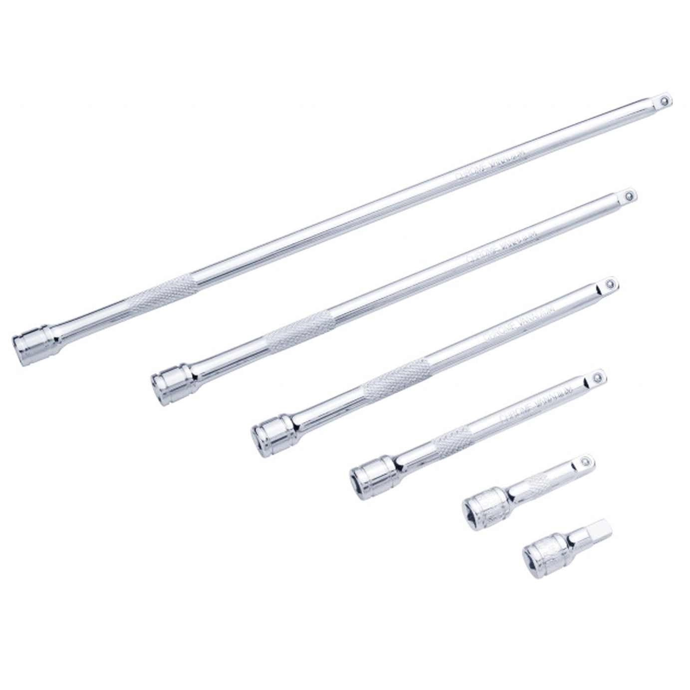 BlueSpot 6pc 1/4" Drive Socket Extension Bar Set 32 50 100 150 200 275mm Long
