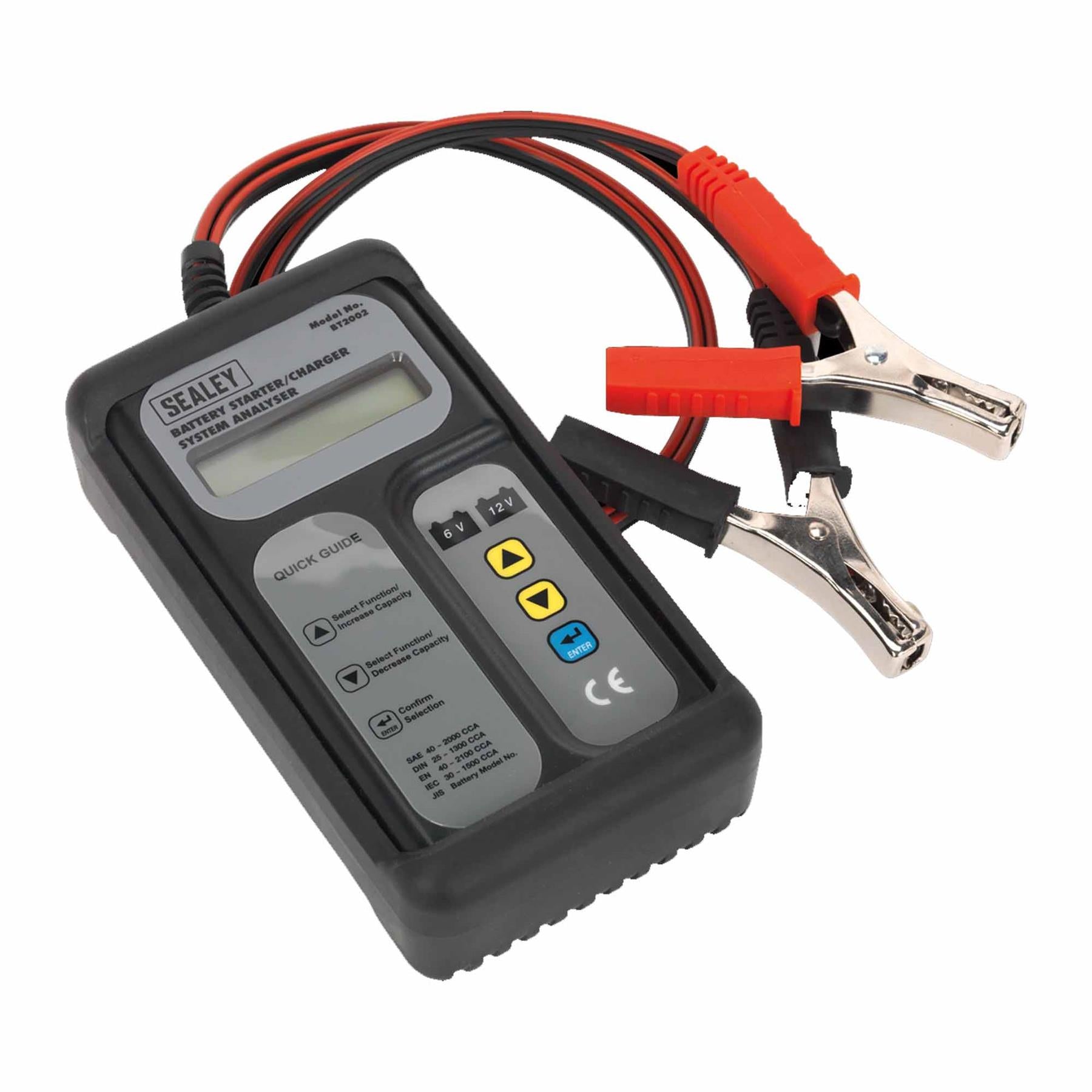 Sealey Digital Battery & Alternator Tester 6-12V Bat 6-24V Alt
