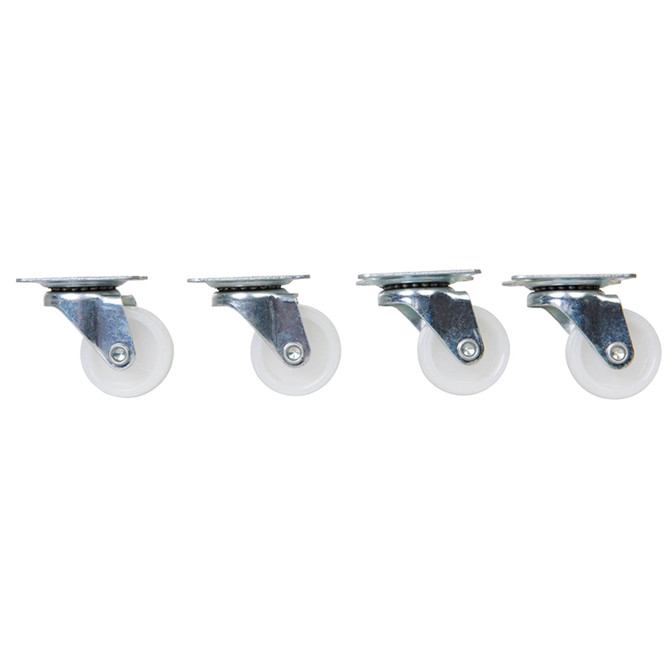 4Pk Light Duty Swivel Castors 31mm Castors & Swivel Action