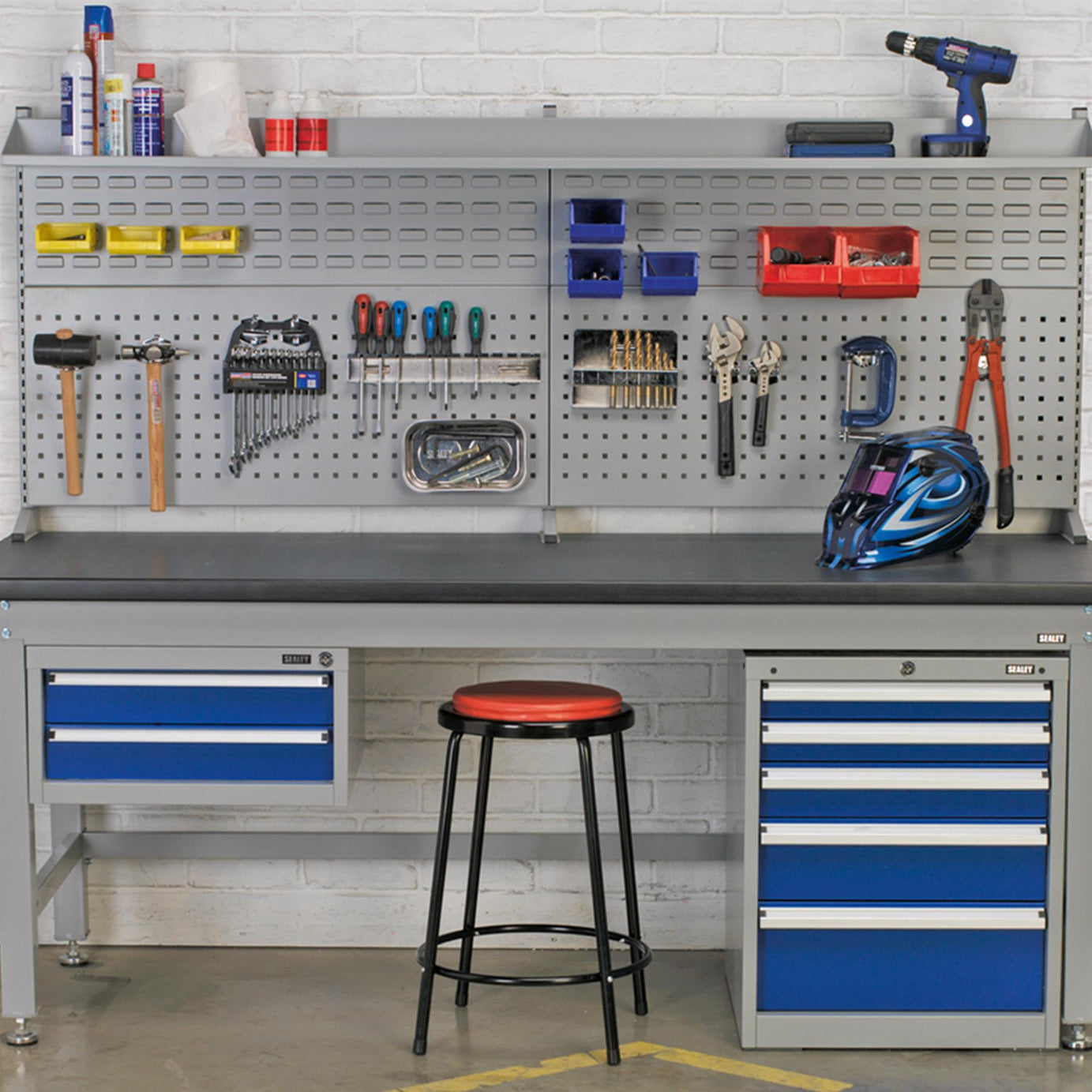 Sealey Workbench Steel Industrial 2.1m  weight capacity of 1000kg