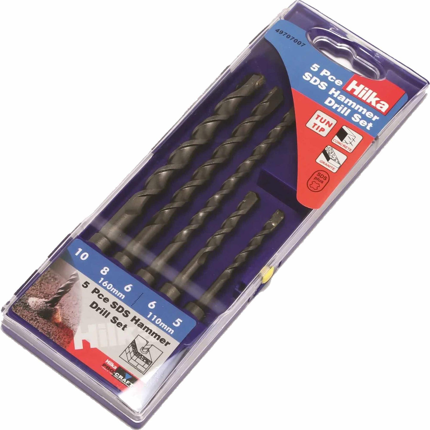 Hilka 5 Piece SDS Hammer Drill Set