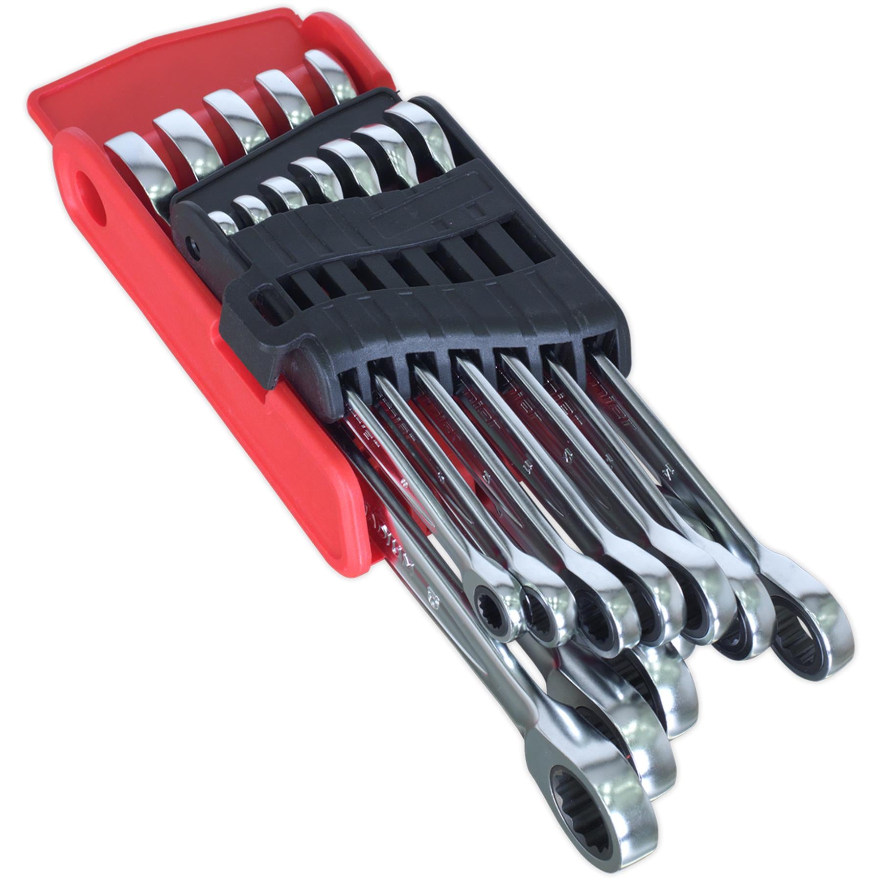 Sealey Ratchet Combination Spanner Set 12pc - Platinum Series