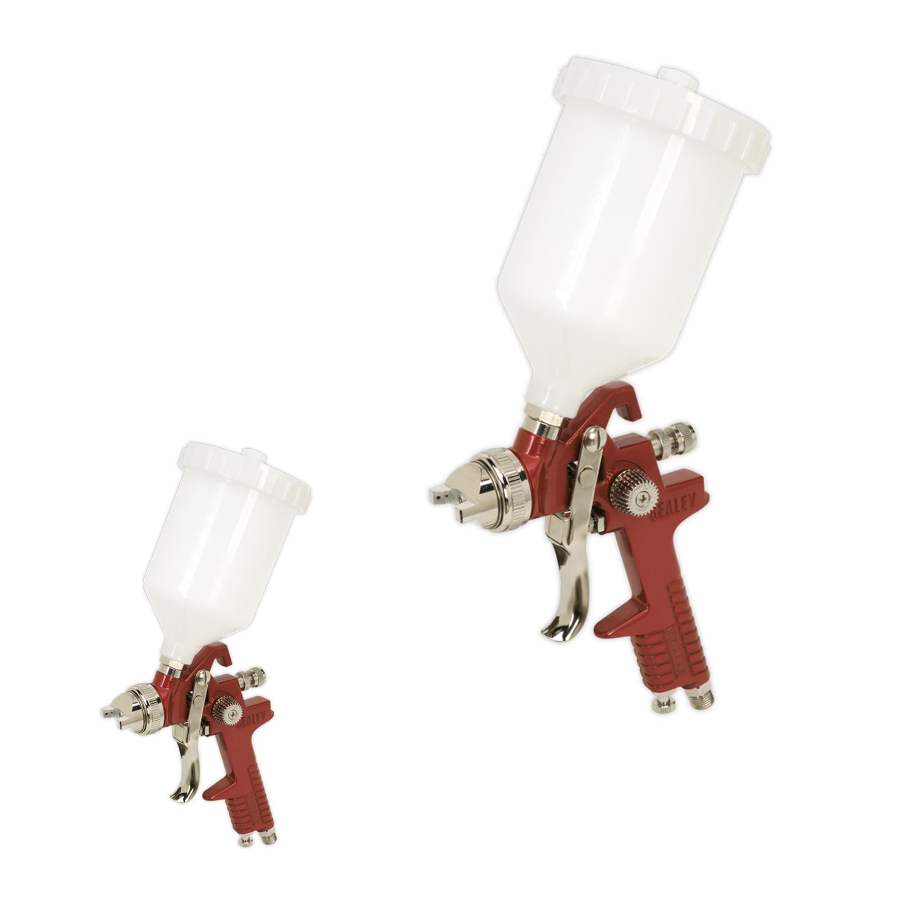 Sealey HVLP Gravity Feed Spray Gun 2mm Set-Up