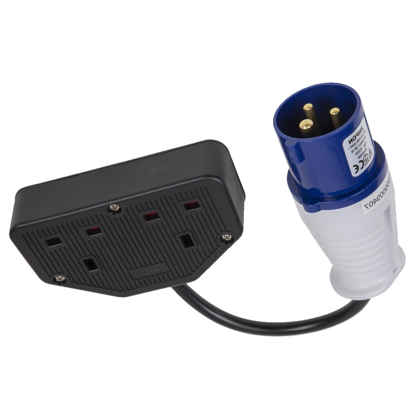 16Amp/13A Trailing Twin Socket & Cable Set Sealey