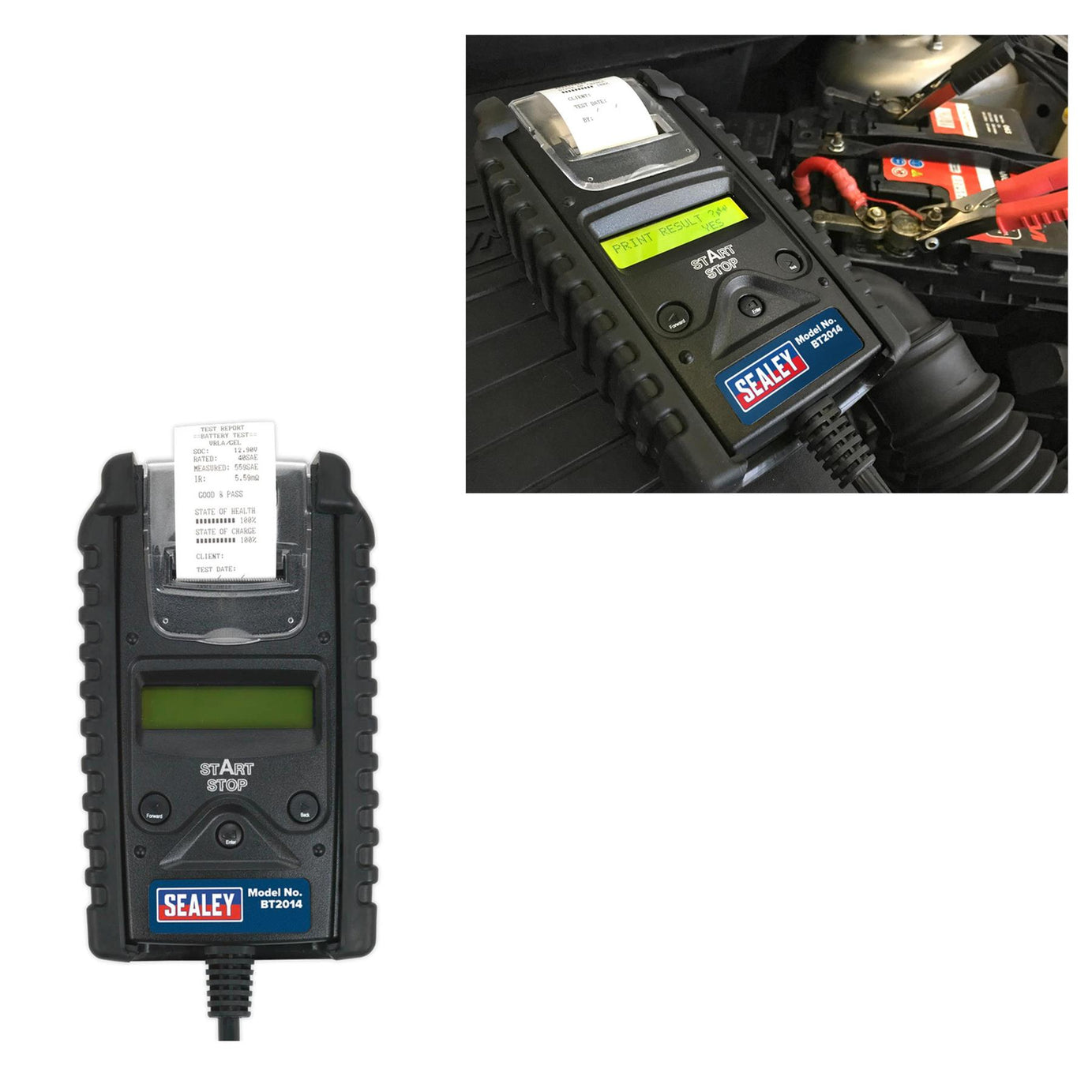 Sealey Digital Start/Stop Battery & Alternator Tester with Printer