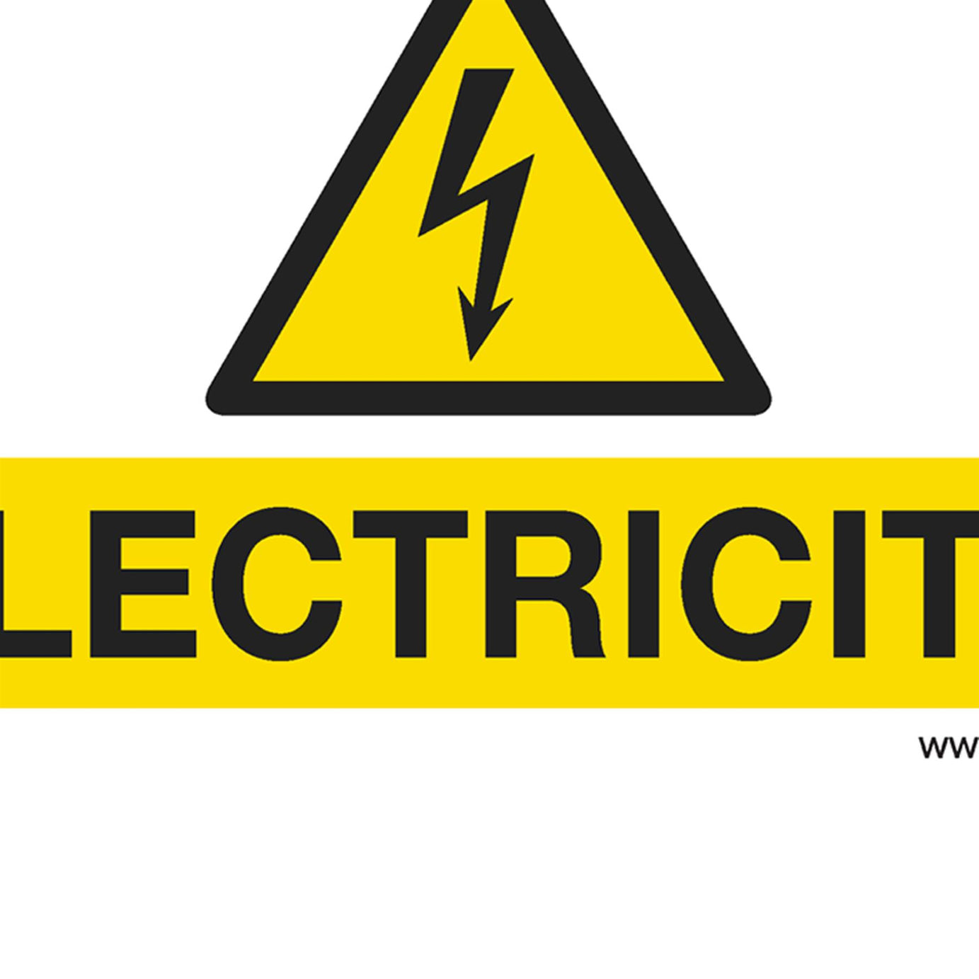 Sealey Safety Sign - Danger Electricity - Self-Adhesive. - Pack of 10