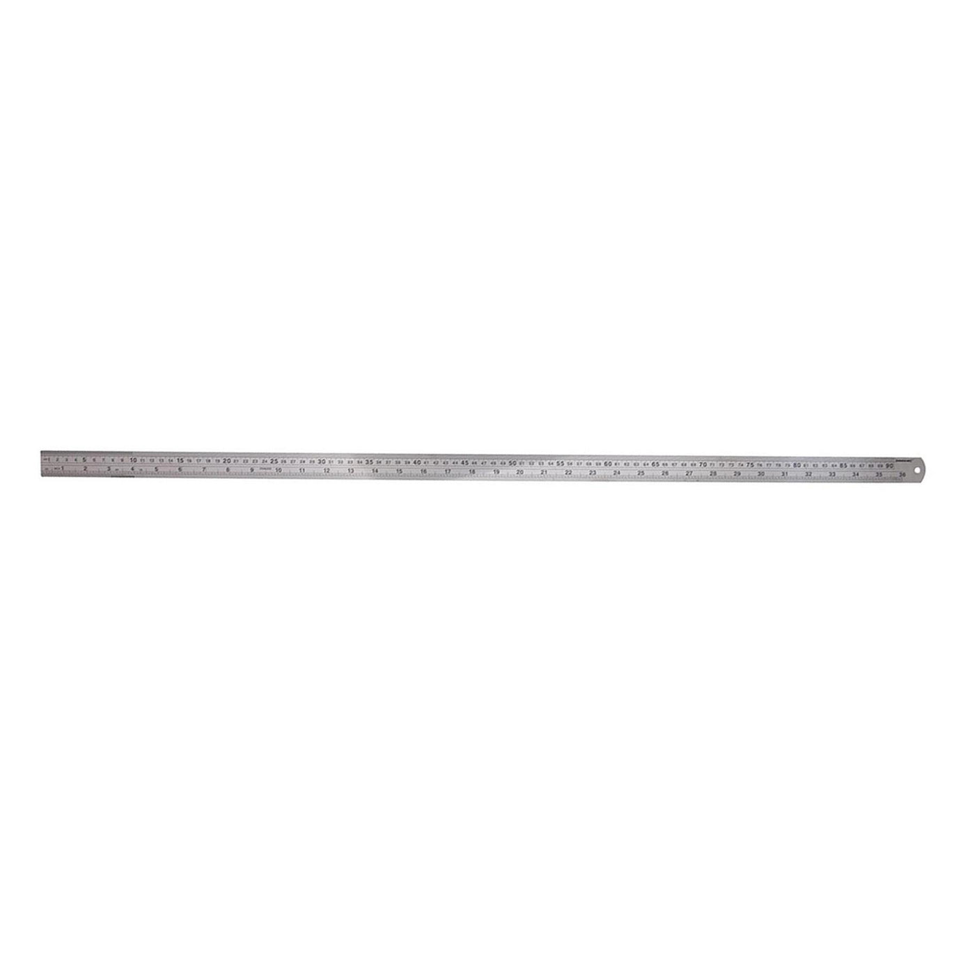 36" 90cm 900mm Stainless Steel Ruler Metal Rule Metric Imperial