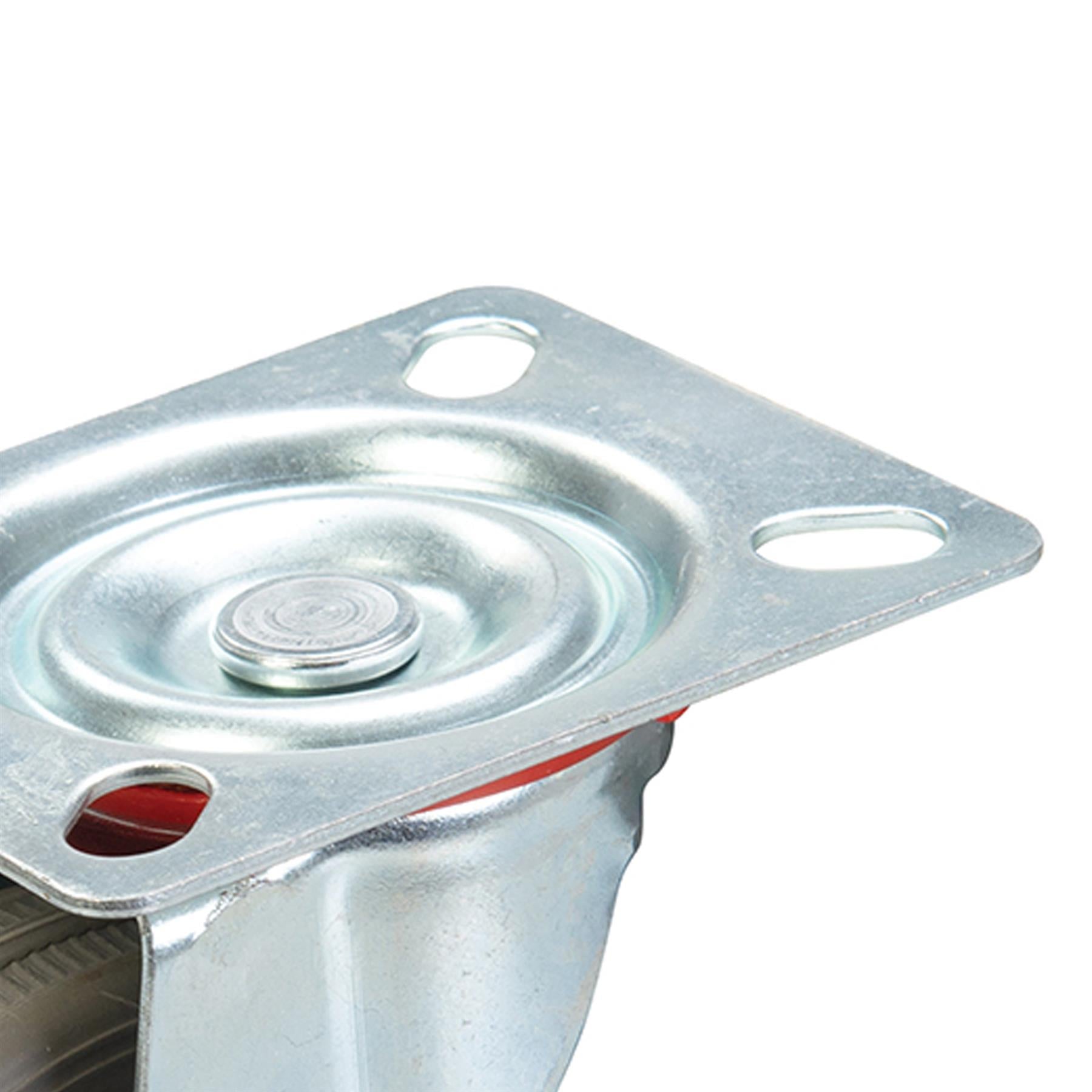 Swivel Wheel Rubber Castor - 75mm 50Kg With Non-Marking Tyre Swivel Action