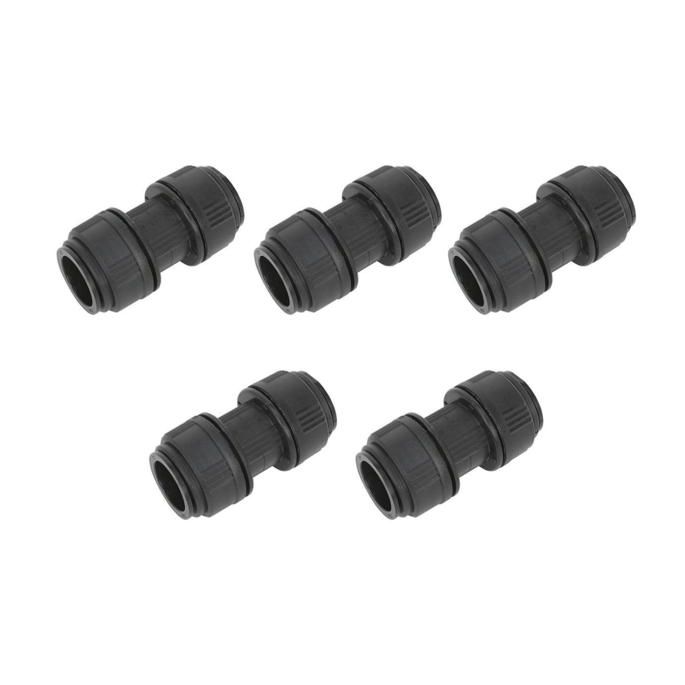 Sealey Straight Connector 28mm Pack of 5 (John Guest Speedfit® - PM0428E)