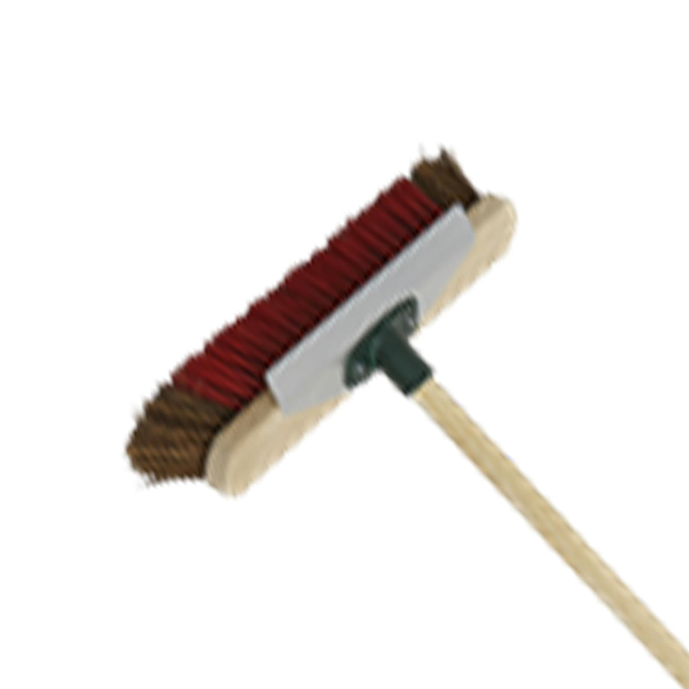 Sealey Heavy-Duty Stiff/Hard Bristle Broom with Scraper 16"(405mm)