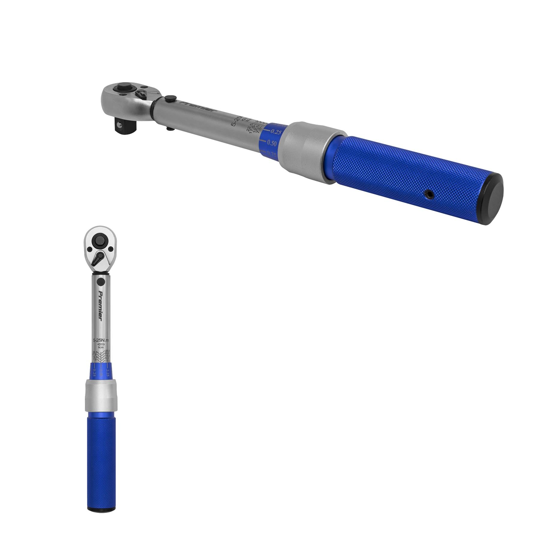 Sealey Torque Wrench Micrometer Style 3/8"Sq Dr. 5-25Nm-Calibrated