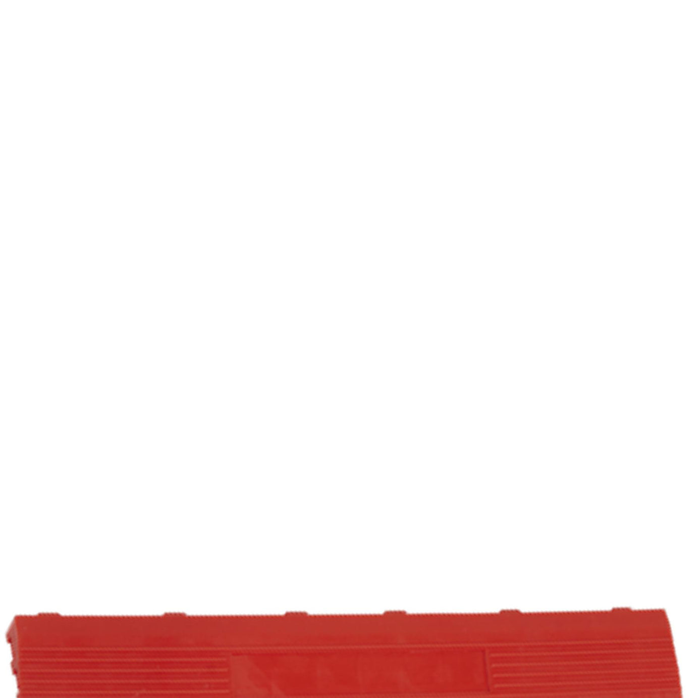 Sealey Polypropylene Floor Tile Edge 400x60mm Red Female-Pack of 6