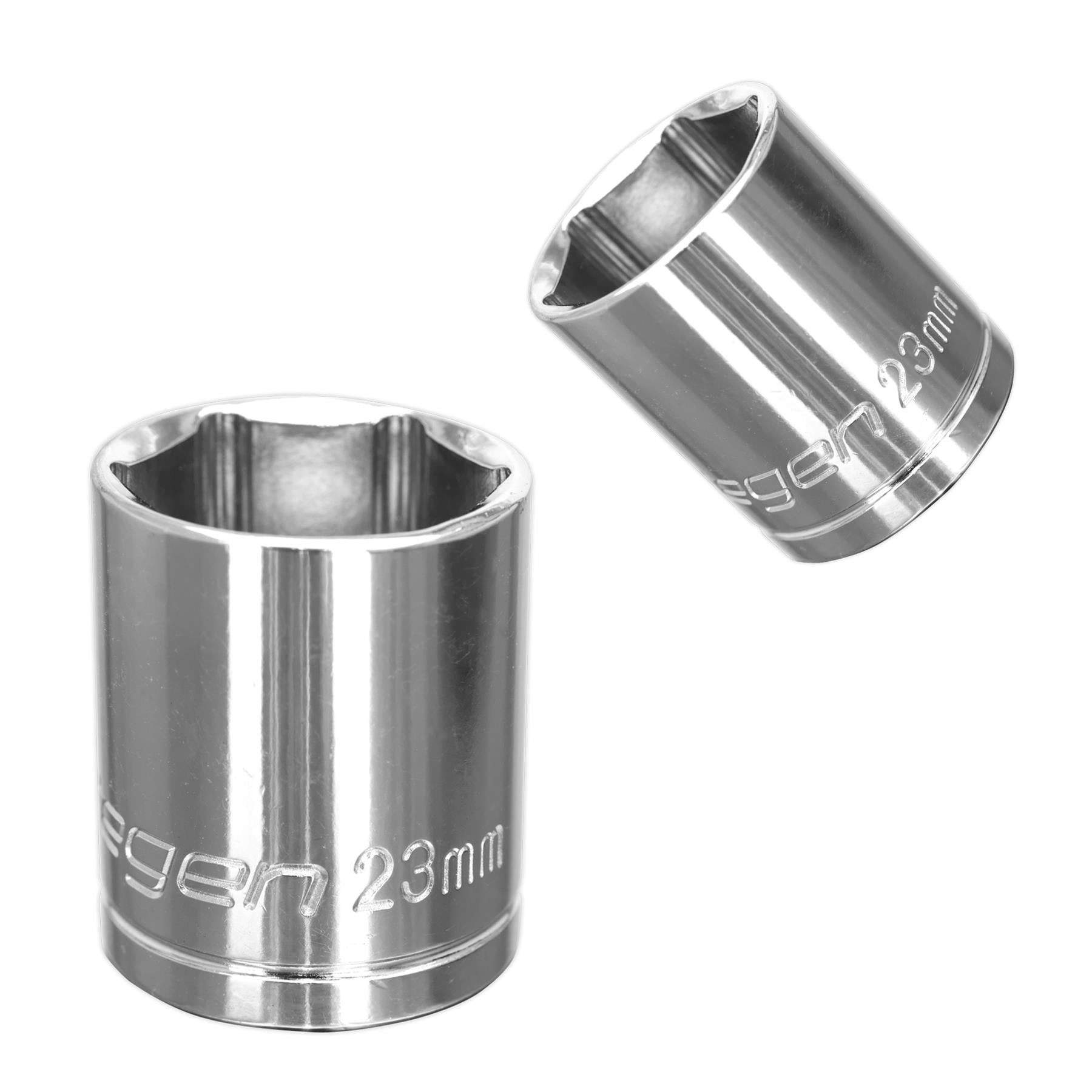 Sealey WallDrive Socket 23mm 1/2"Sq Drive