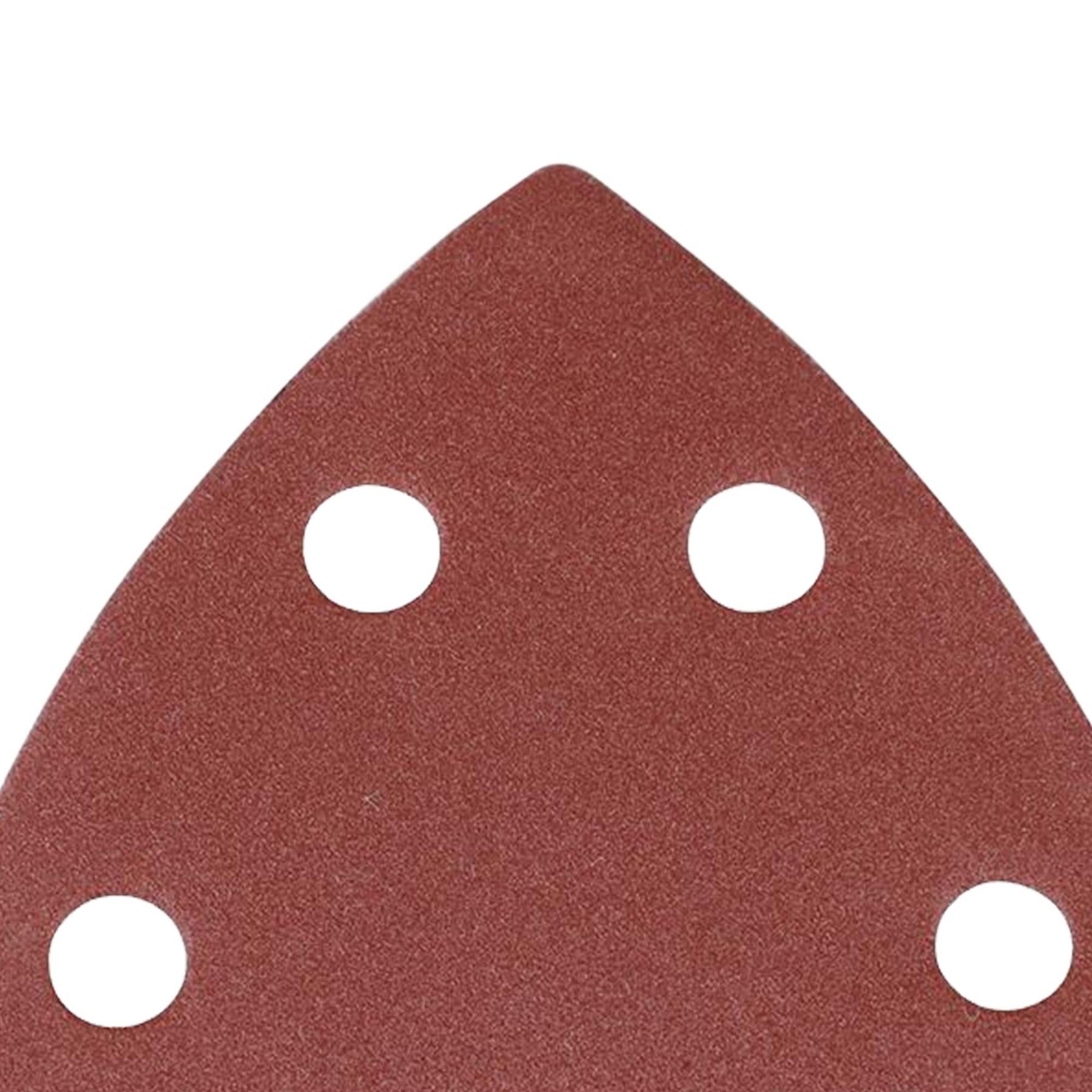 Triangle Sanding Sheets 90mm 10Pk Grit 60 Hook & Loop Aluminium Oxide Kit