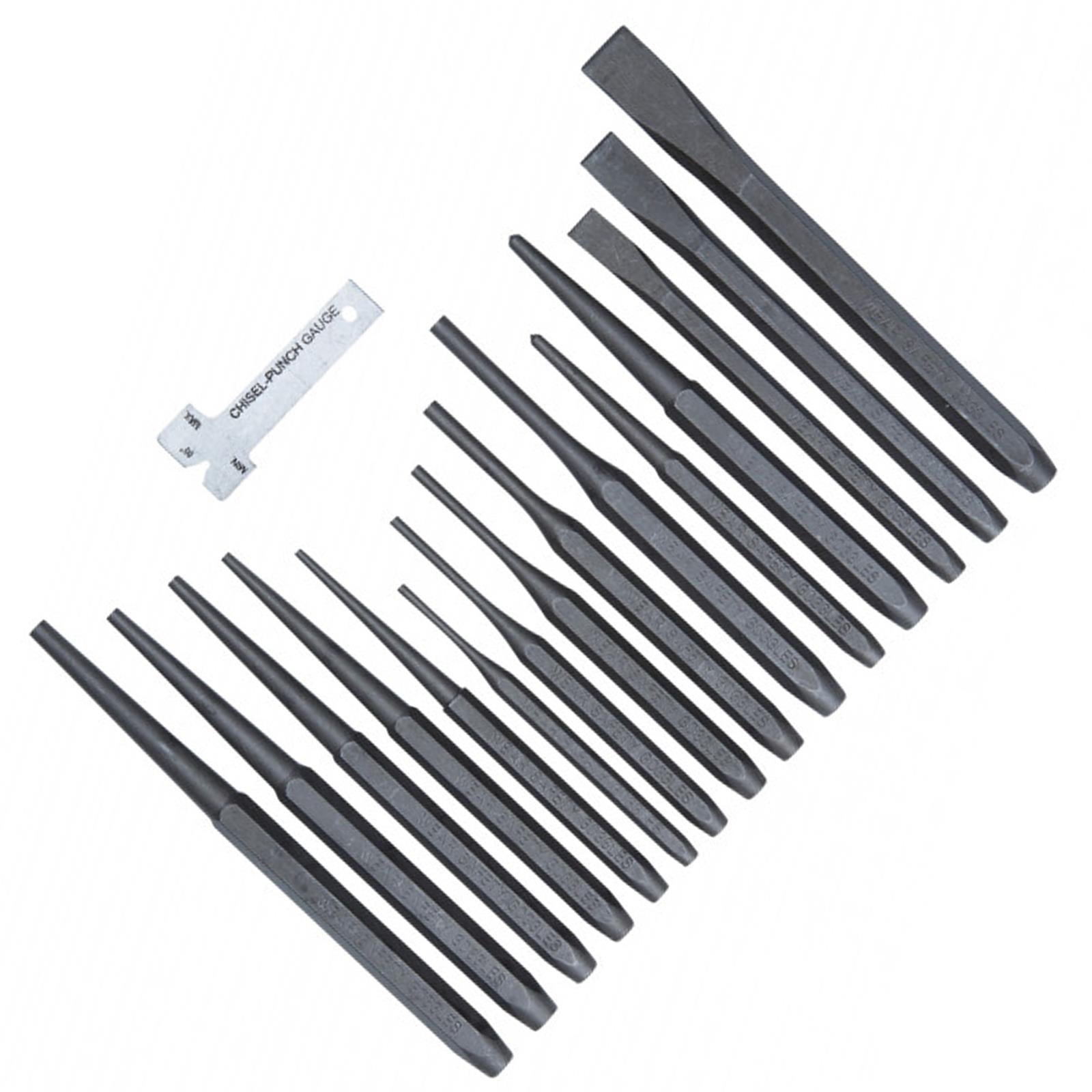 BlueSpot 16Pce Punch and Chisel Set Center Pin Punch Alloy Steel Chisel Lifetime Guarantee