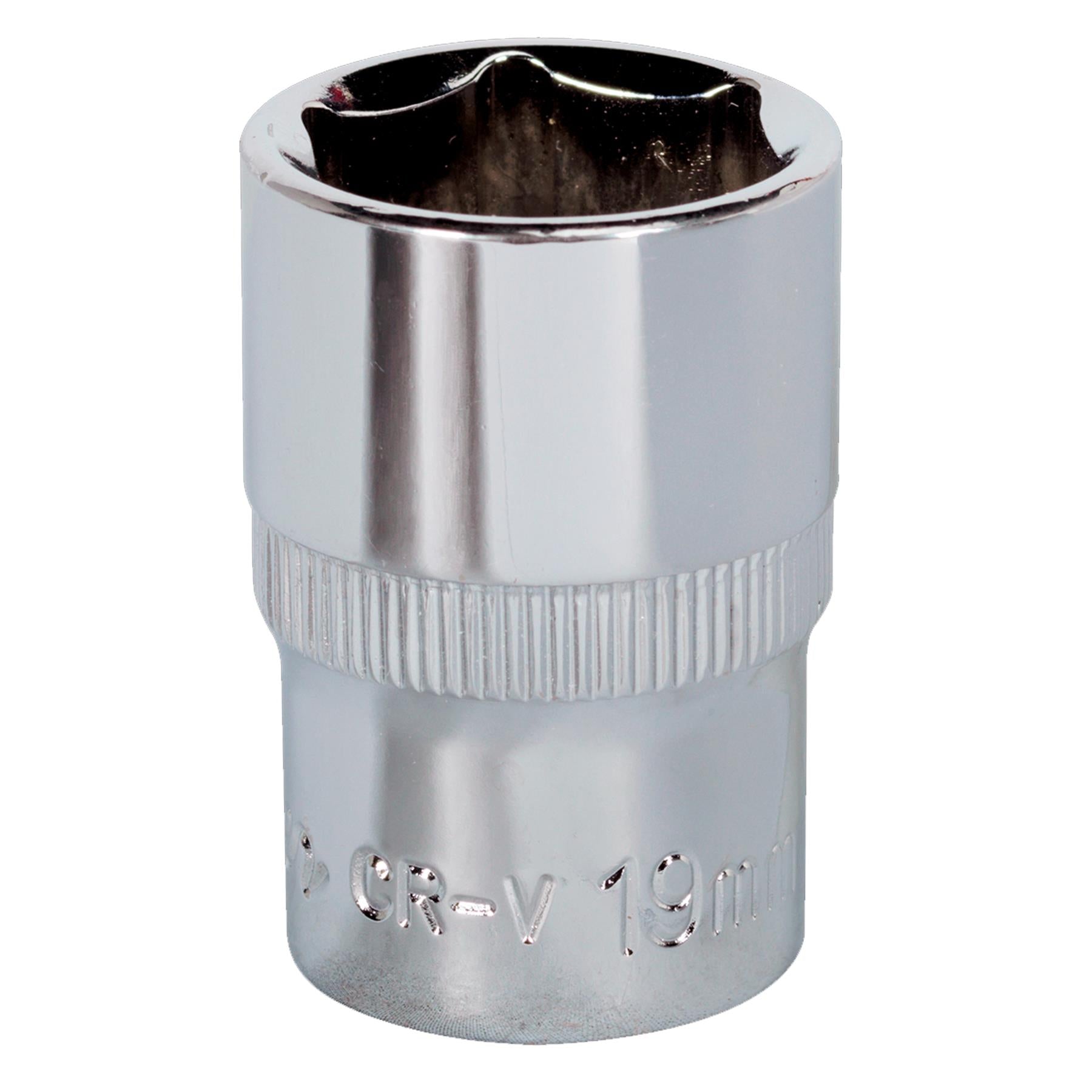 Sealey WallDrive Socket 19mm 1/2"Sq Drive Fully Polished