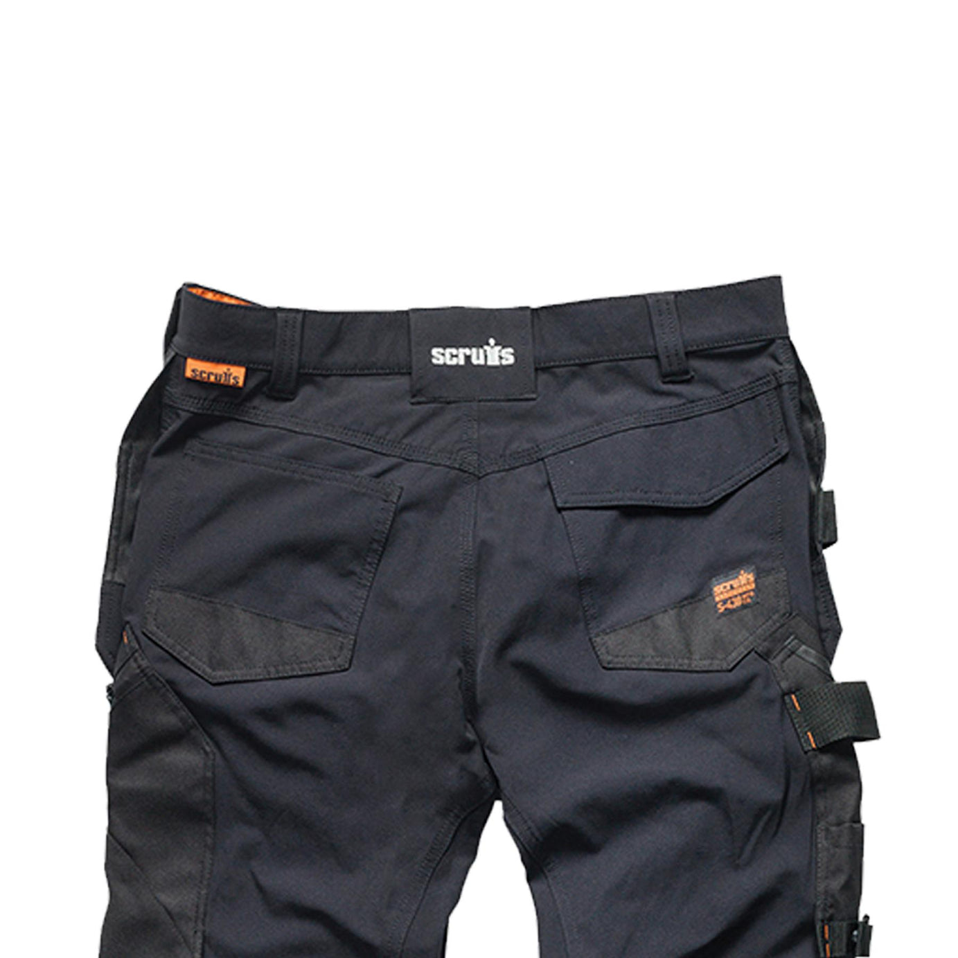 Scruffs Black Flex Work Flexible Slim Fit Trousers - Pro Flex Plus Holster 34R