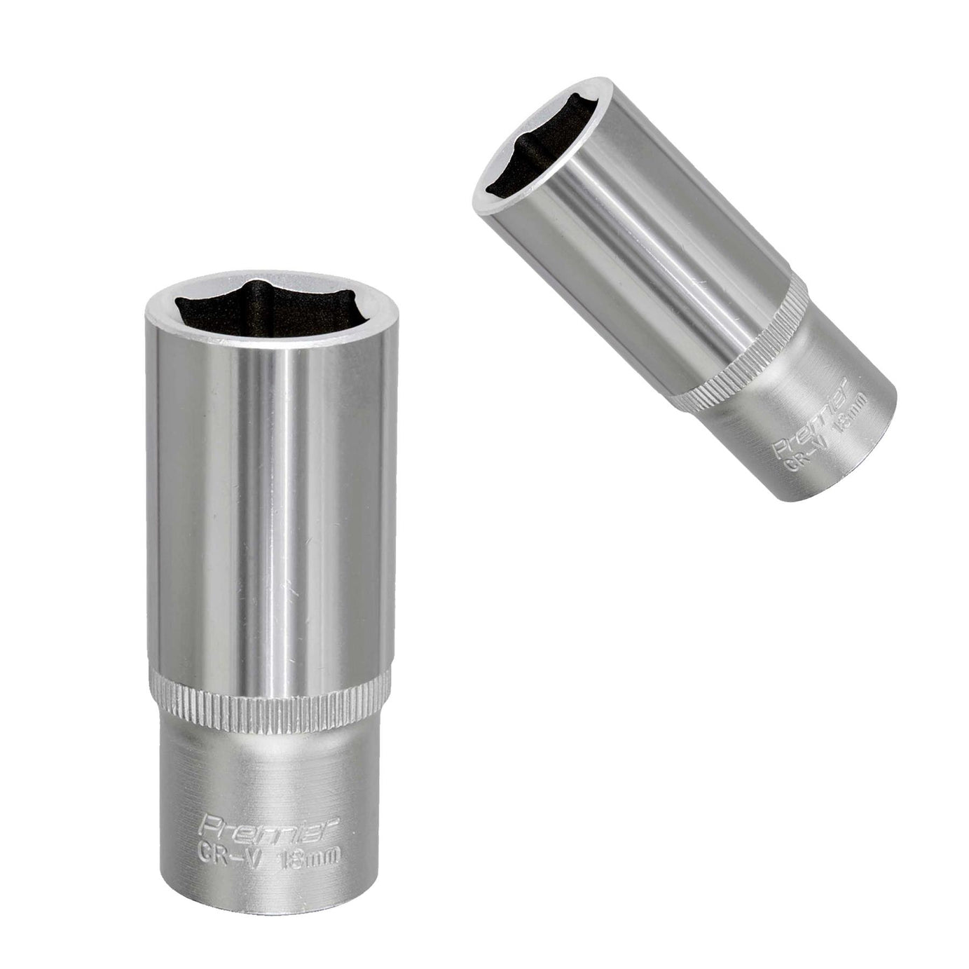 Sealey WallDrive Socket 18mm Deep 3/8"Sq Drive Chrome Vanadium Steel