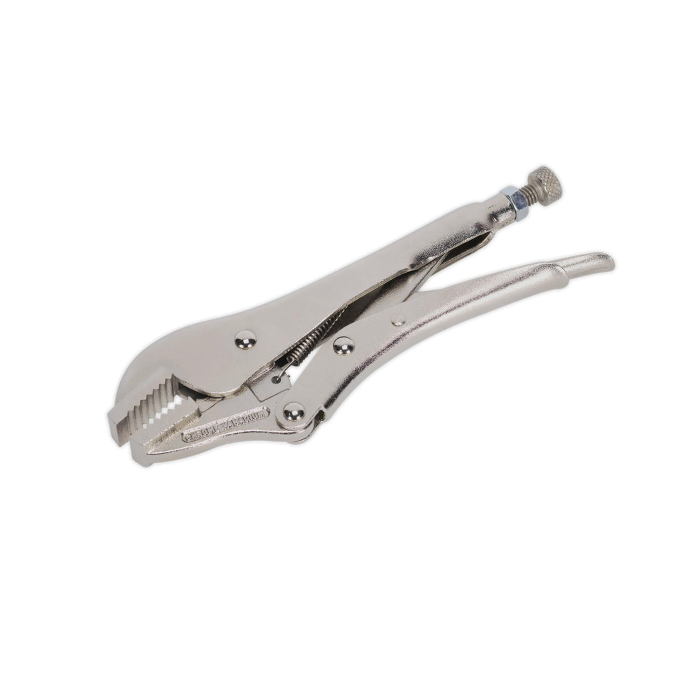 Sealey Locking Pliers Straight Jaws 185mm 0-30mm Capacity