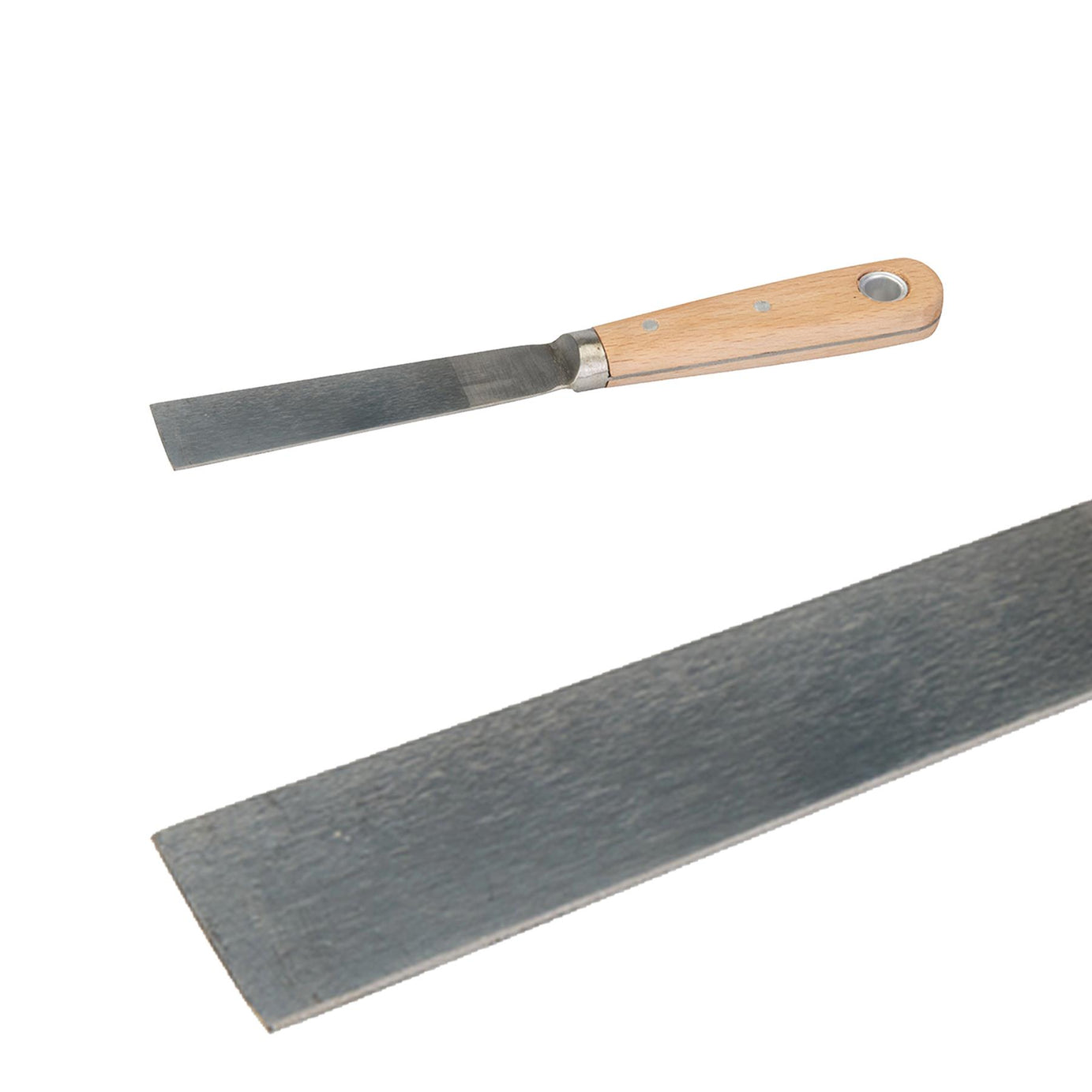 Wood Decorators Paint Scraper 25mm Solid Bolsters Scale Tangs & Hardwood Handle