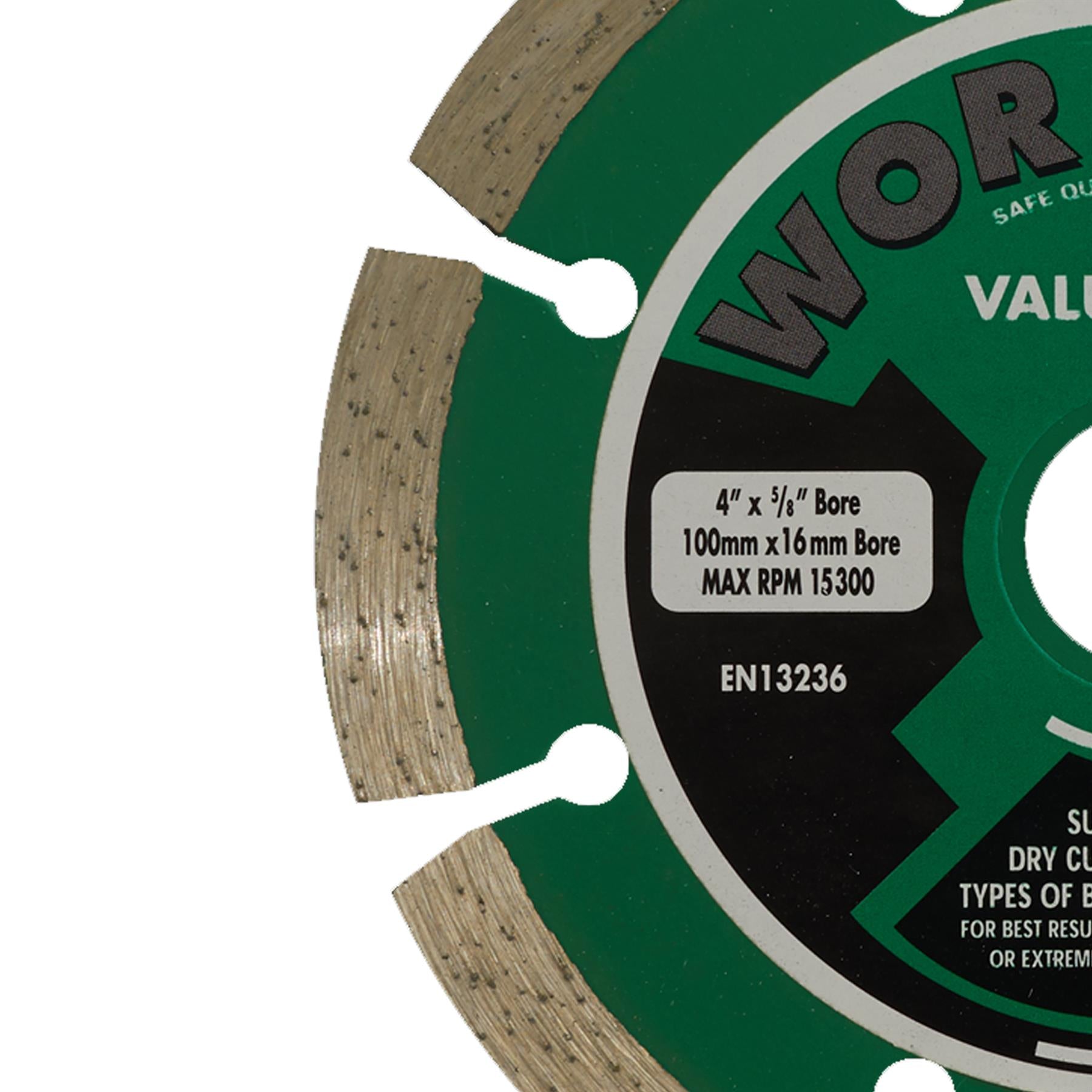 Sealey Value Plus Diamond Blade Ø100 x 16mm