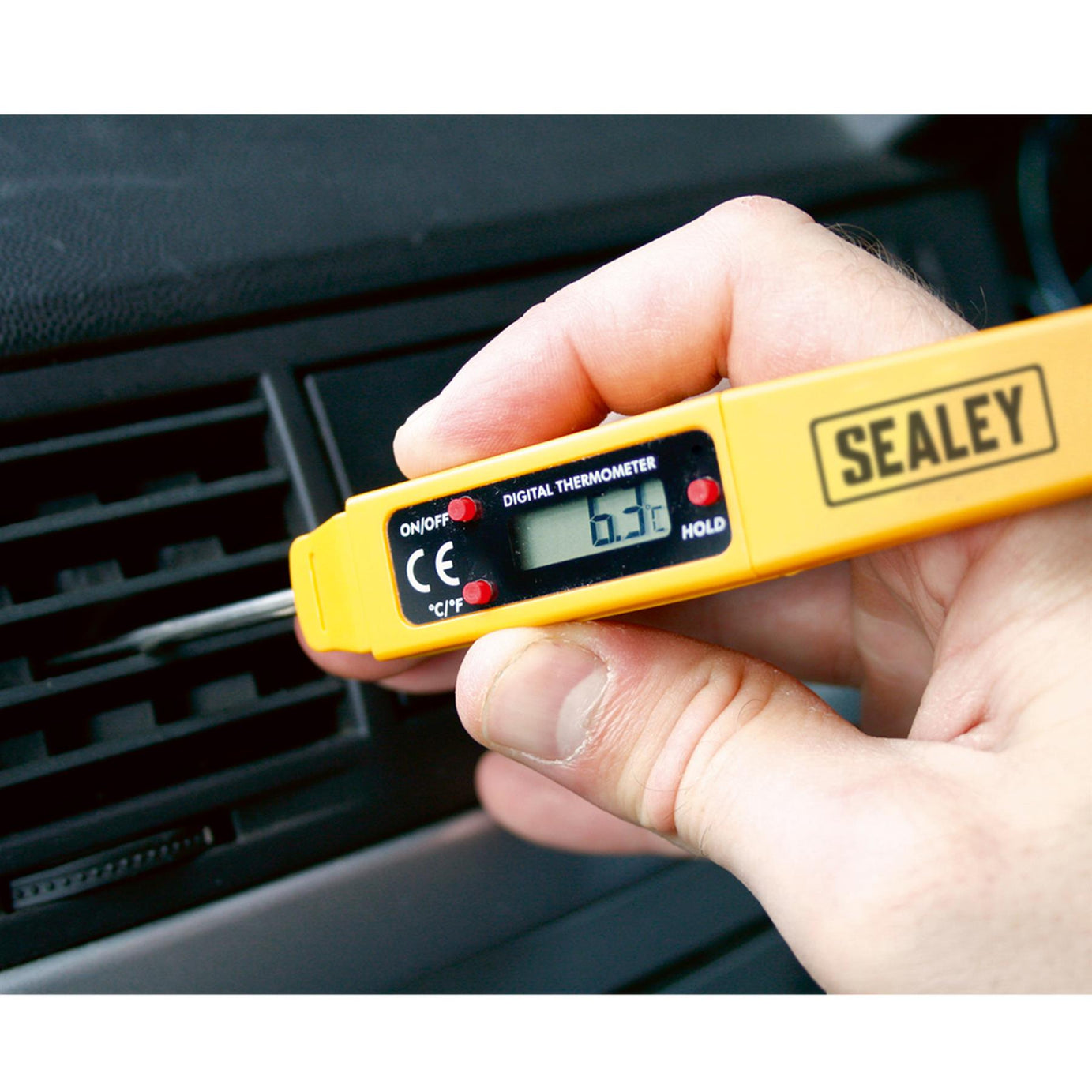 Sealey Mini Digital Thermometer Measuring Both °C and °F